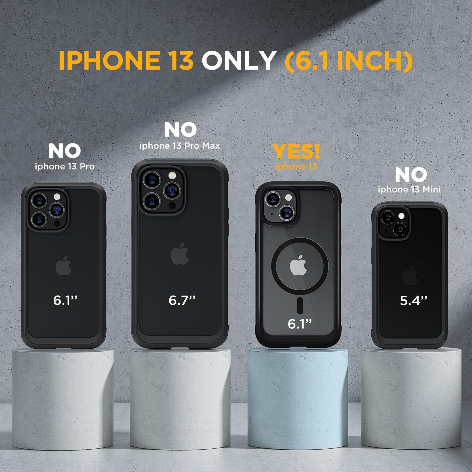 Foto 8 pulgar | Funda De Teléfono Miracase Glass Series Para Iphone 13 De 6.1 Pulgadas, Negra - Venta Internacional.
