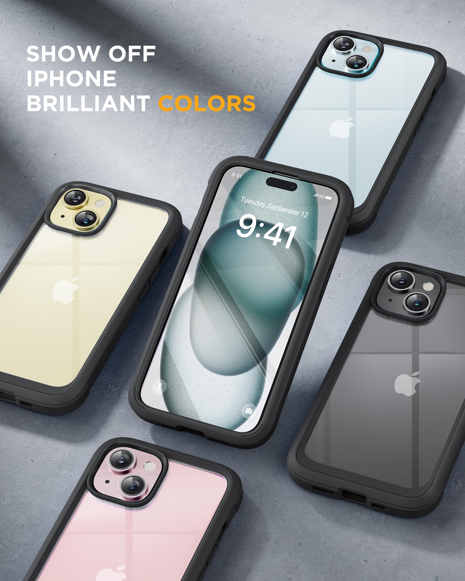 Foto 8 pulgar | Funda De Teléfono Miracase Glass Series Para Iphone 15 Plus De 6.7 Pulgadas, Negra - Venta Internacional.