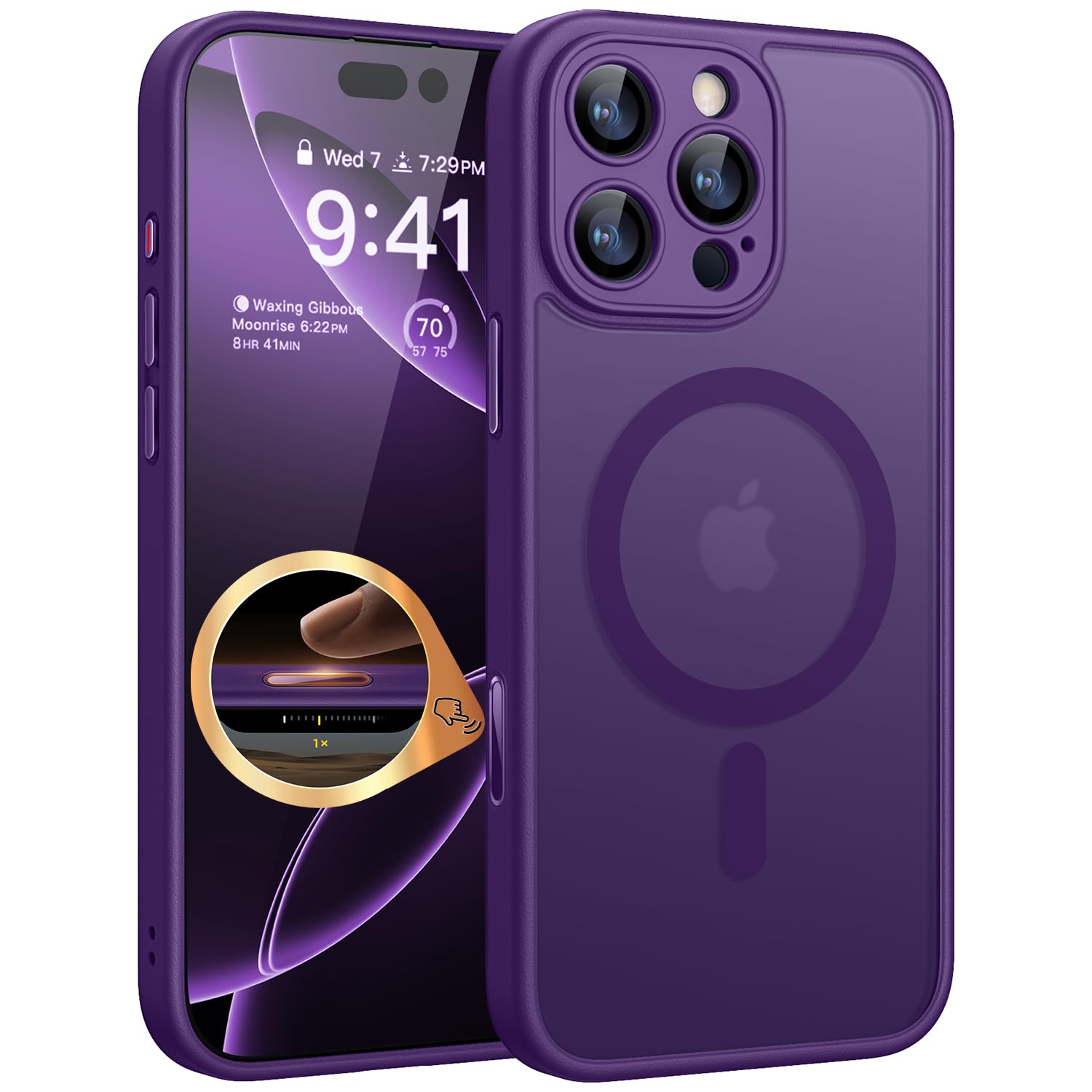 Foto 2 pulgar | Funda Magnética Canshn Compatible Con Iphone 16 Pro Max - Venta Internacional.