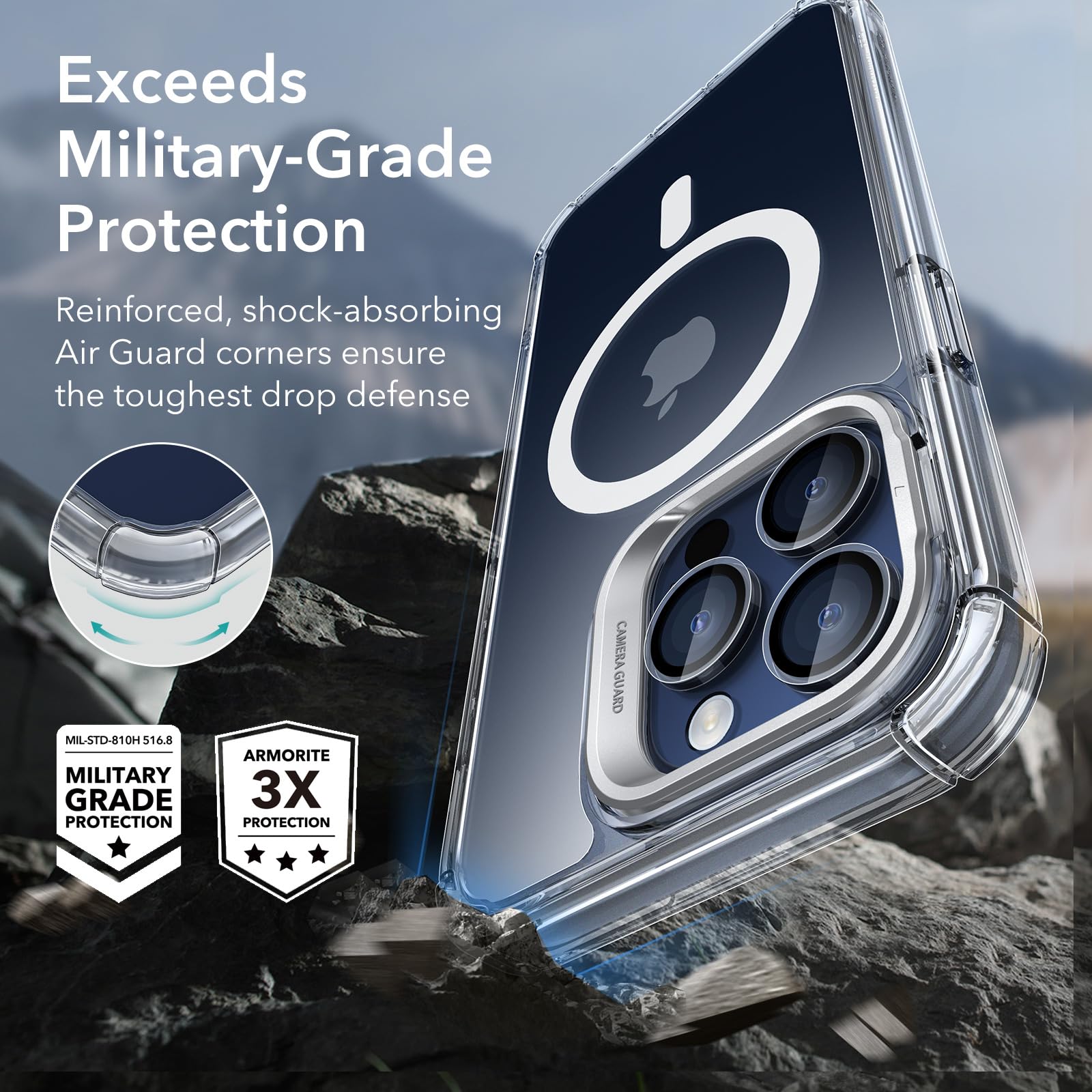 Foto 4 | Funda Esr Para Iphone 14 Pro Max Con Cristal Templado Transparente - Venta Internacional.