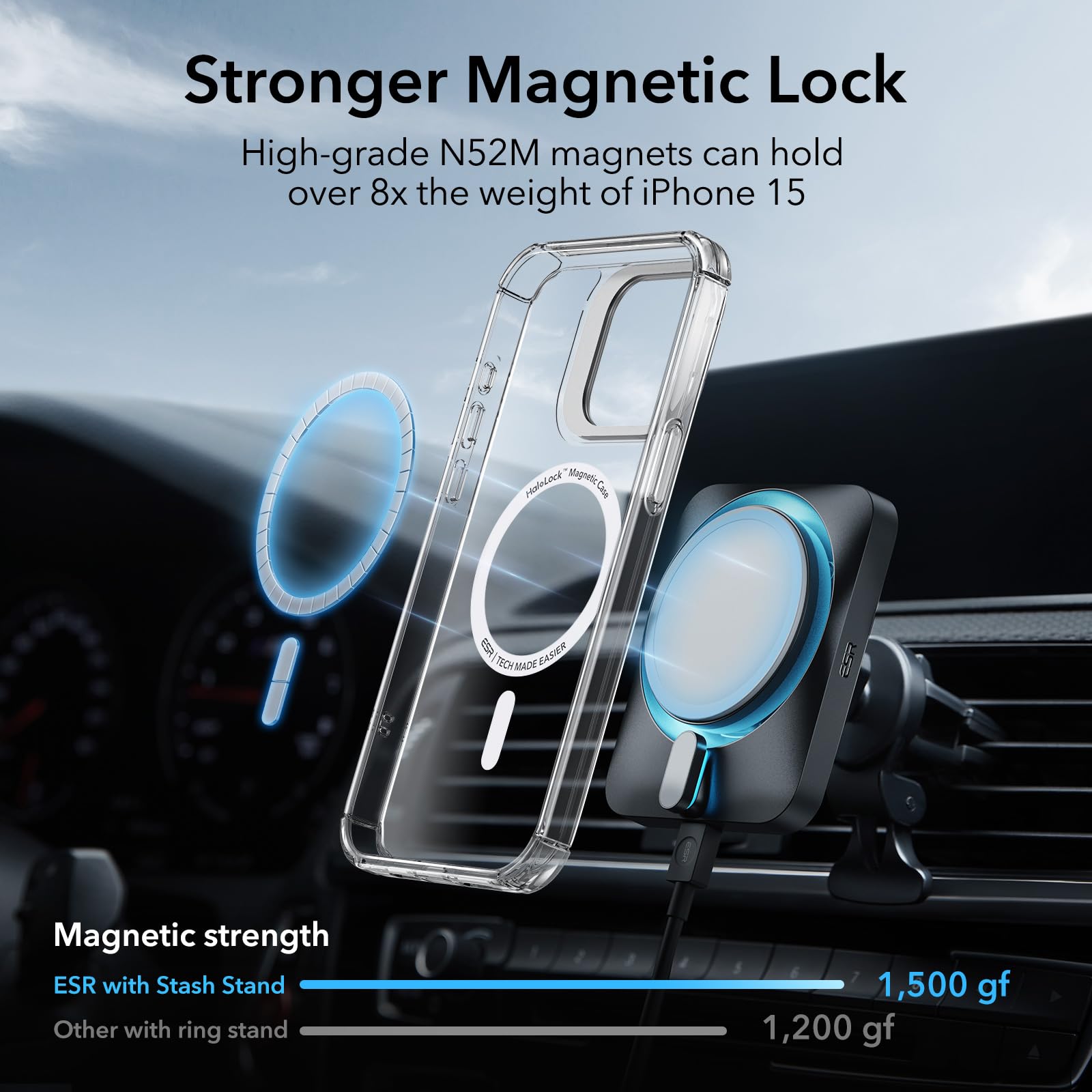 Foto 7 pulgar | Funda Esr Para Iphone 14 Pro Max Con Cristal Templado Transparente - Venta Internacional.