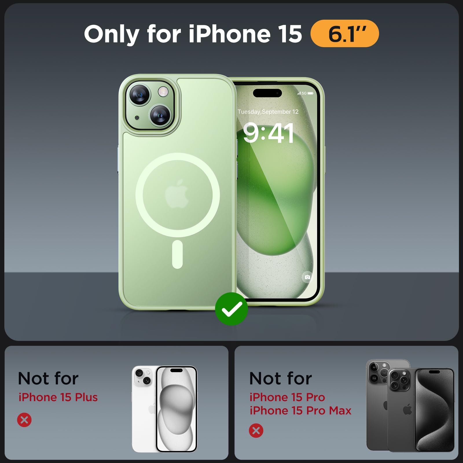 Foto 3 pulgar | Funda De Teléfono Miracase Magnetic Series Para Iphone 15 De 6.1 Pulgadas - Venta Internacional.