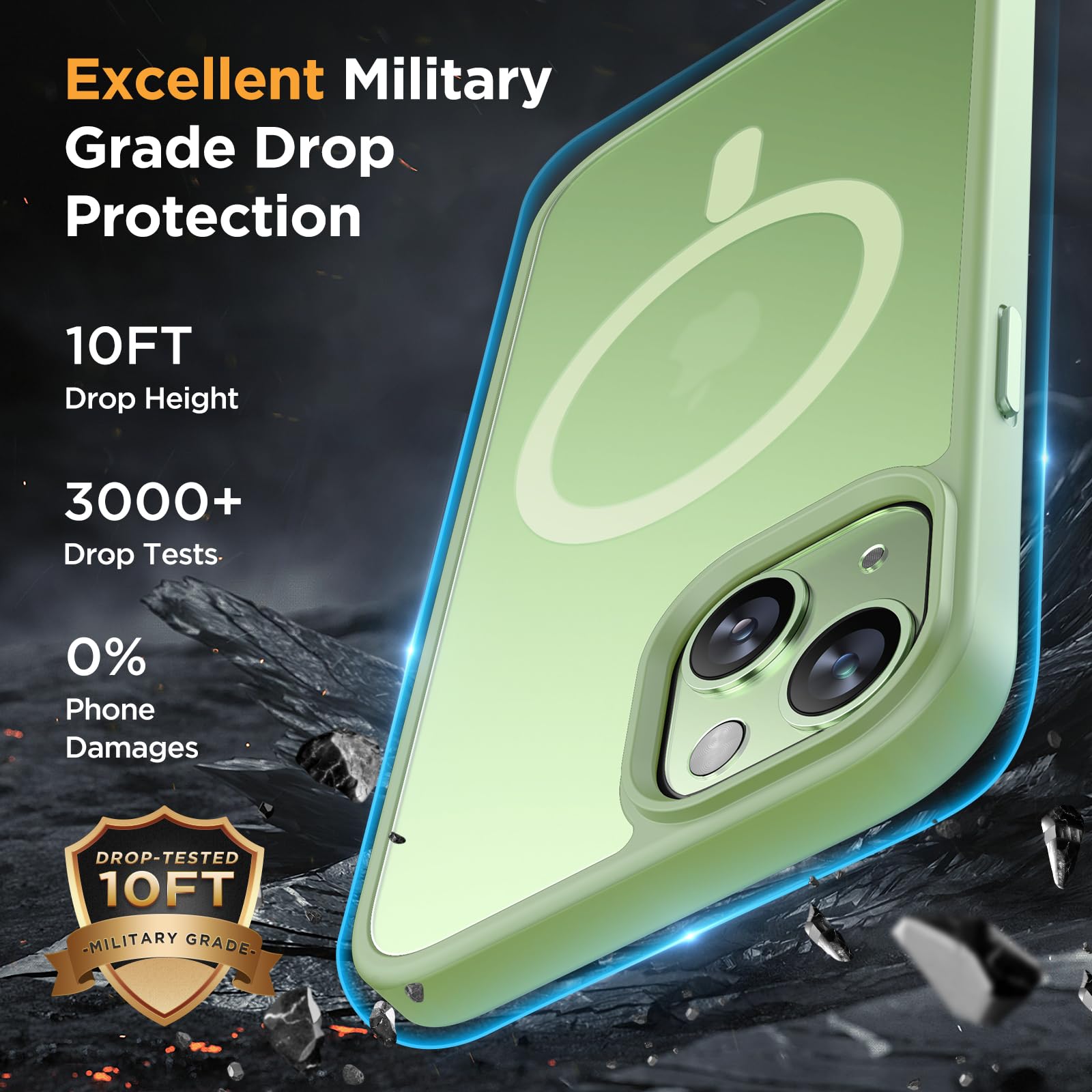 Foto 6 pulgar | Funda De Teléfono Miracase Magnetic Series Para Iphone 15 De 6.1 Pulgadas - Venta Internacional.