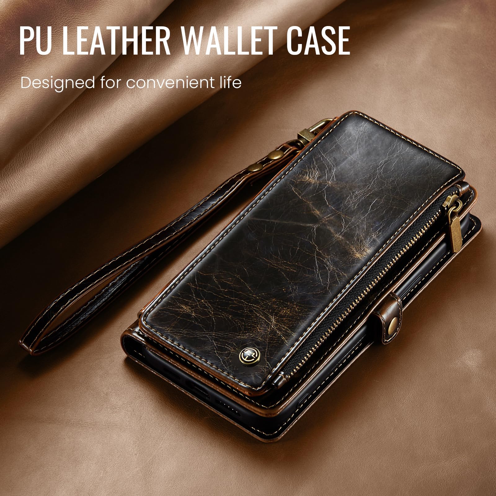Foto 8 pulgar | Funda Wallet Defencase Compatible Con Iphone 12/pro Coffee - Venta Internacional.