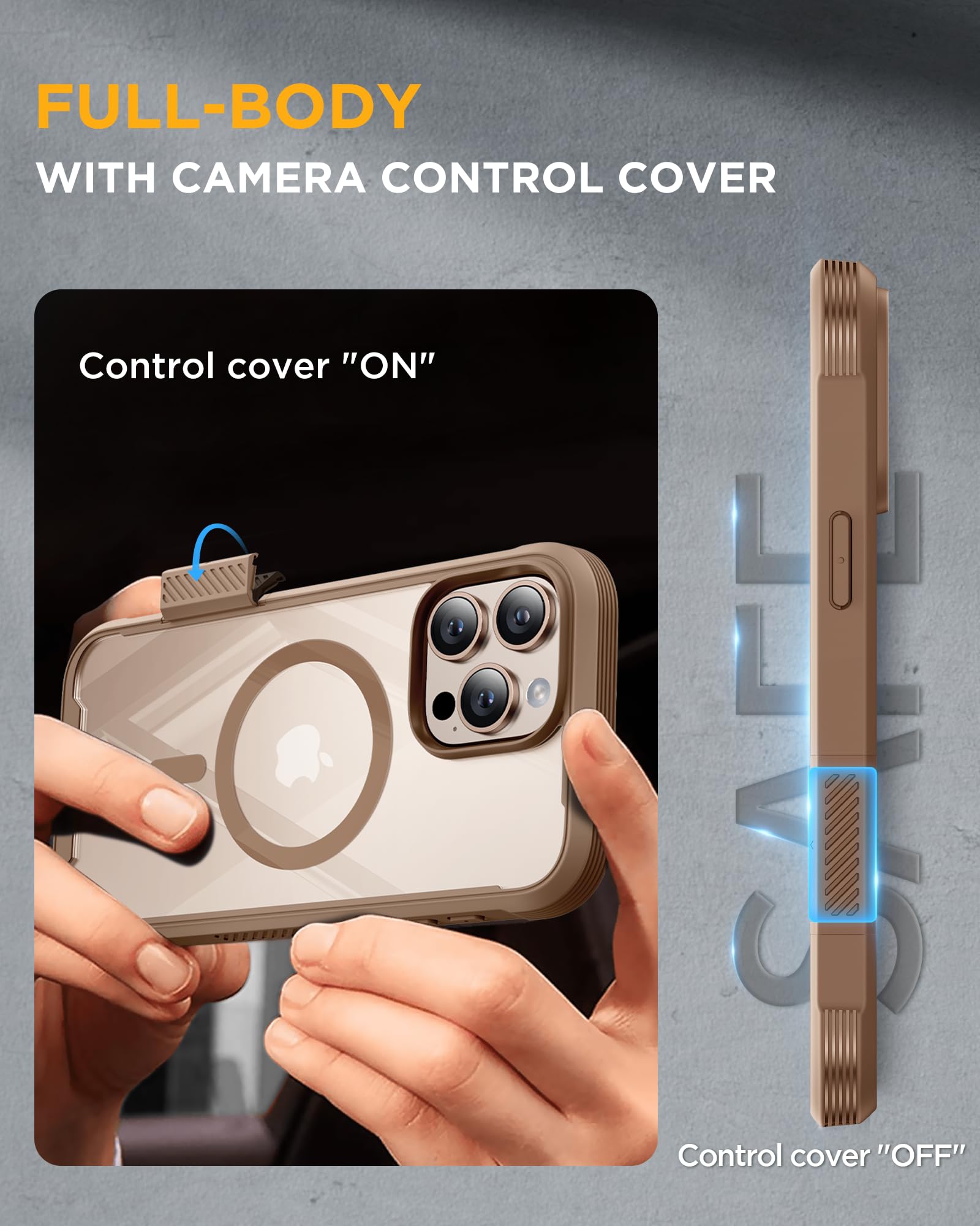 Foto 5 | Funda Magnética Miracase Para Iphone 16 Pro Con Pantalla Dorada - Venta Internacional.