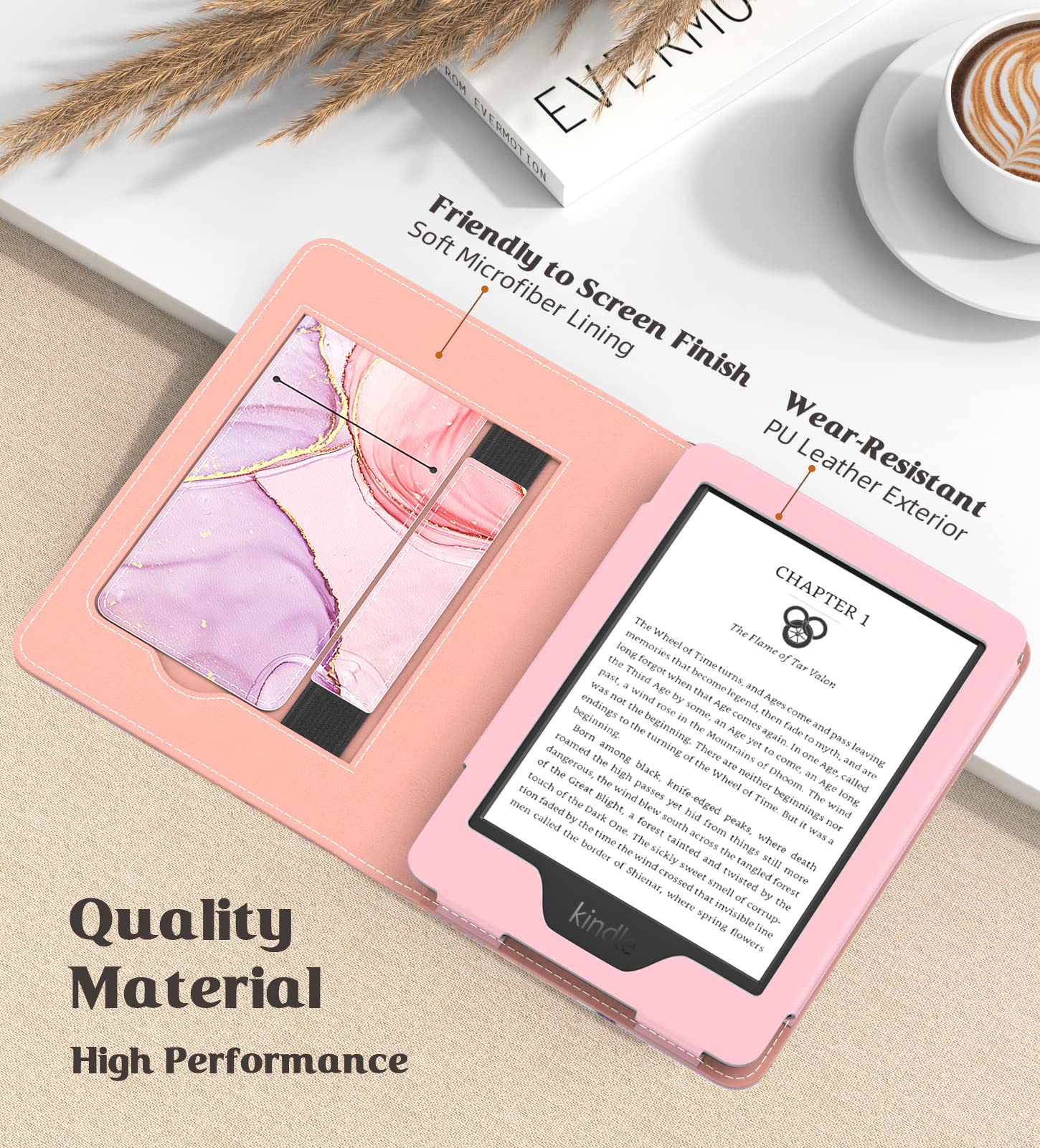 Foto 4 | Funda Moko Para Kindle Paperwhite De 12.ª Y 11.ª Generación Con Función De Activación Automática - Venta Internacio