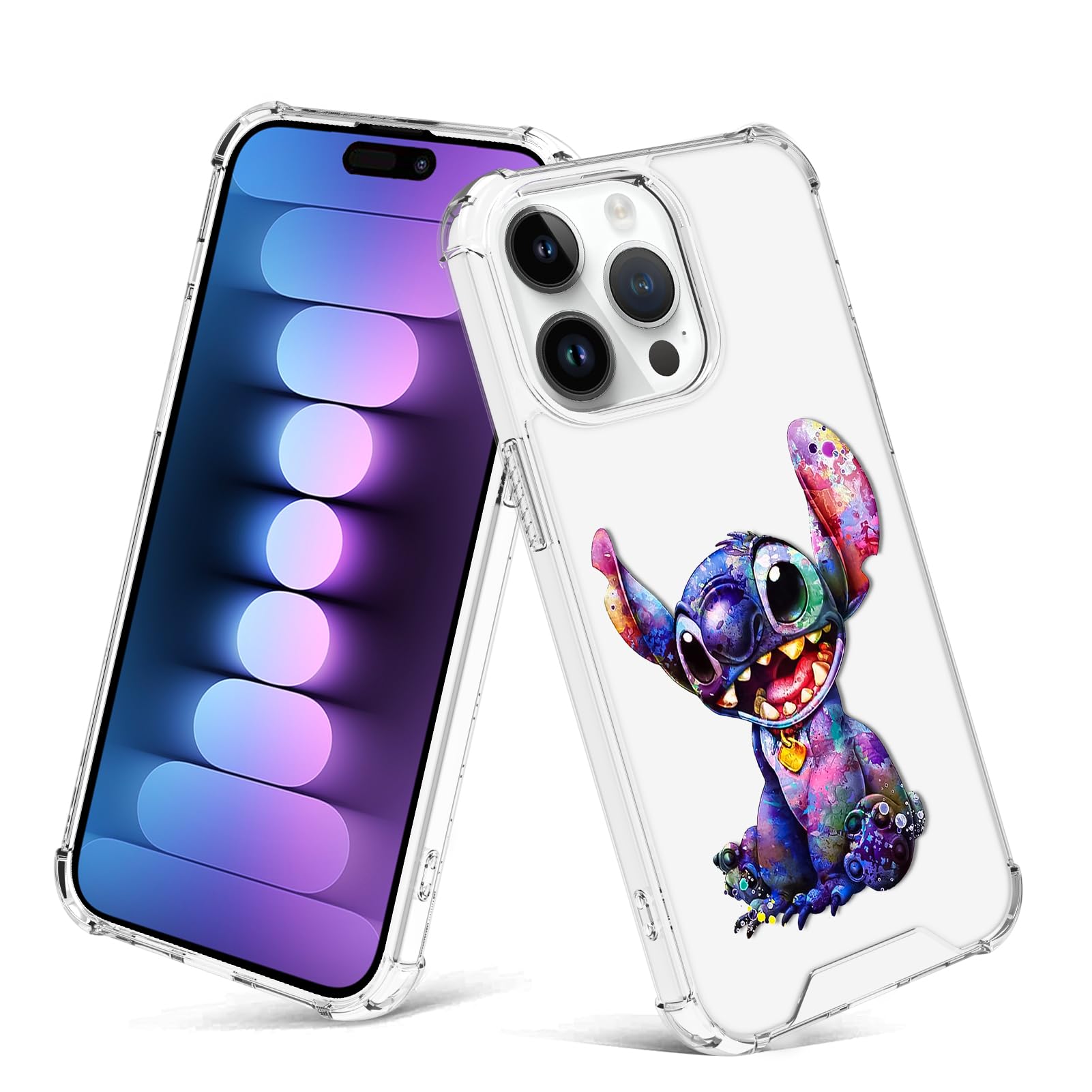 Foto 2 pulgar | Funda De Teléfono Transparente Para Iphone 15 Pro Max (2023) Con Estampado - Venta Internacional.