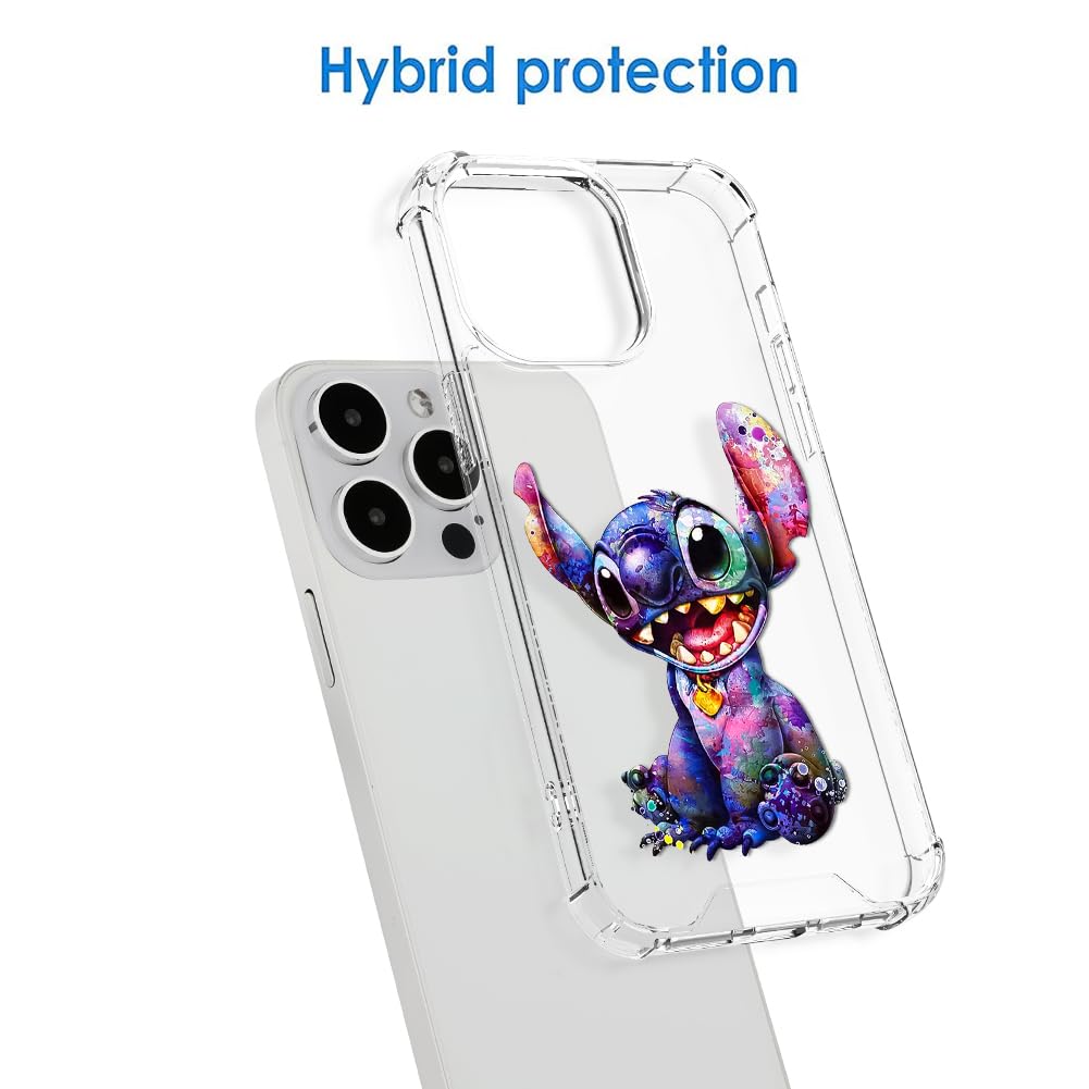 Foto 6 pulgar | Funda De Teléfono Transparente Para Iphone 15 Pro Max (2023) Con Estampado - Venta Internacional.