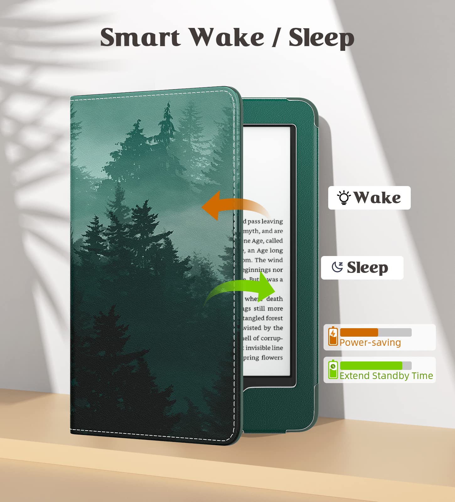 Foto 6 pulgar | Funda Moko Para Kindle Paperwhite 2021 De 6,8 Pulgadas Con Encendido/apagado Automáticos - Venta Internacional.