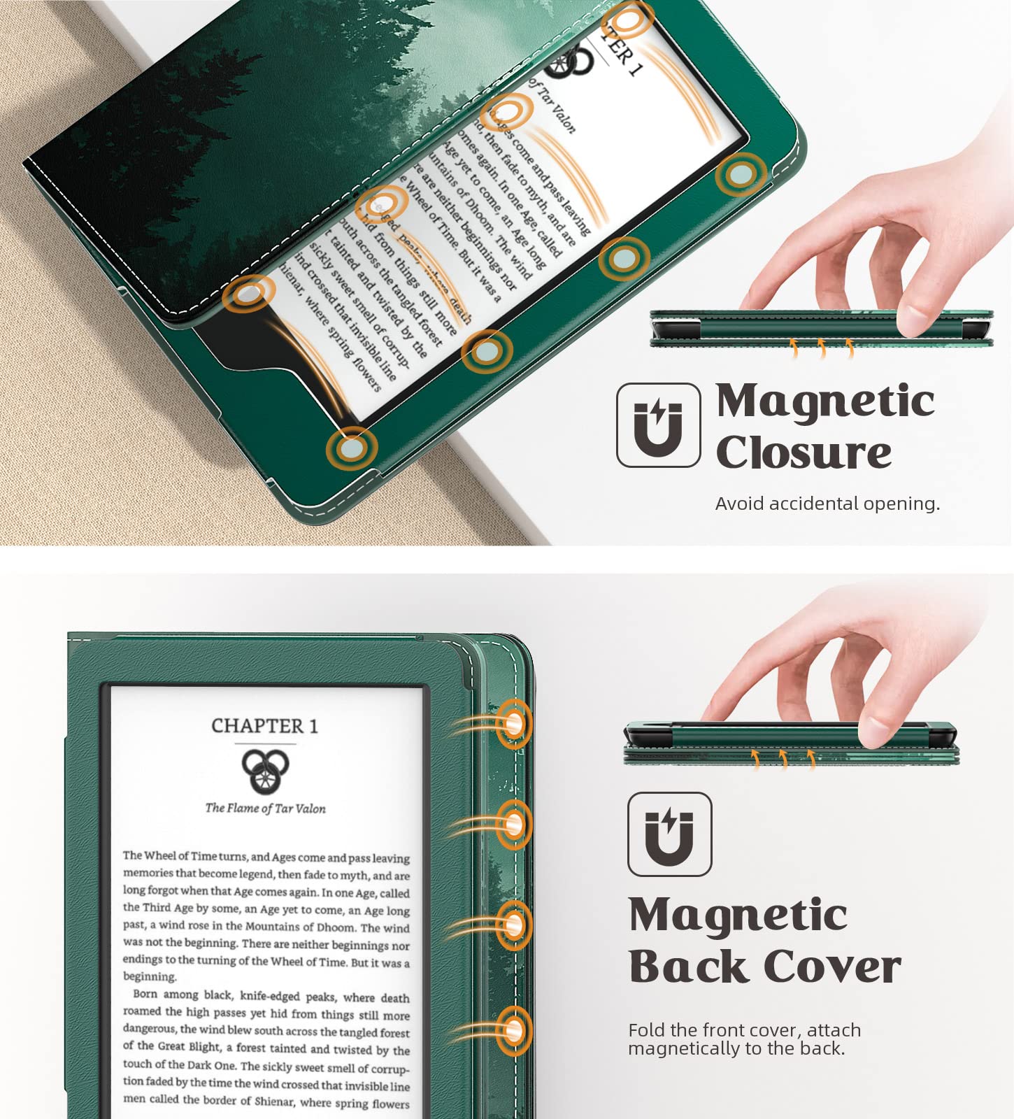Foto 7 pulgar | Funda Moko Para Kindle Paperwhite 2021 De 6,8 Pulgadas Con Encendido/apagado Automáticos - Venta Internacional.