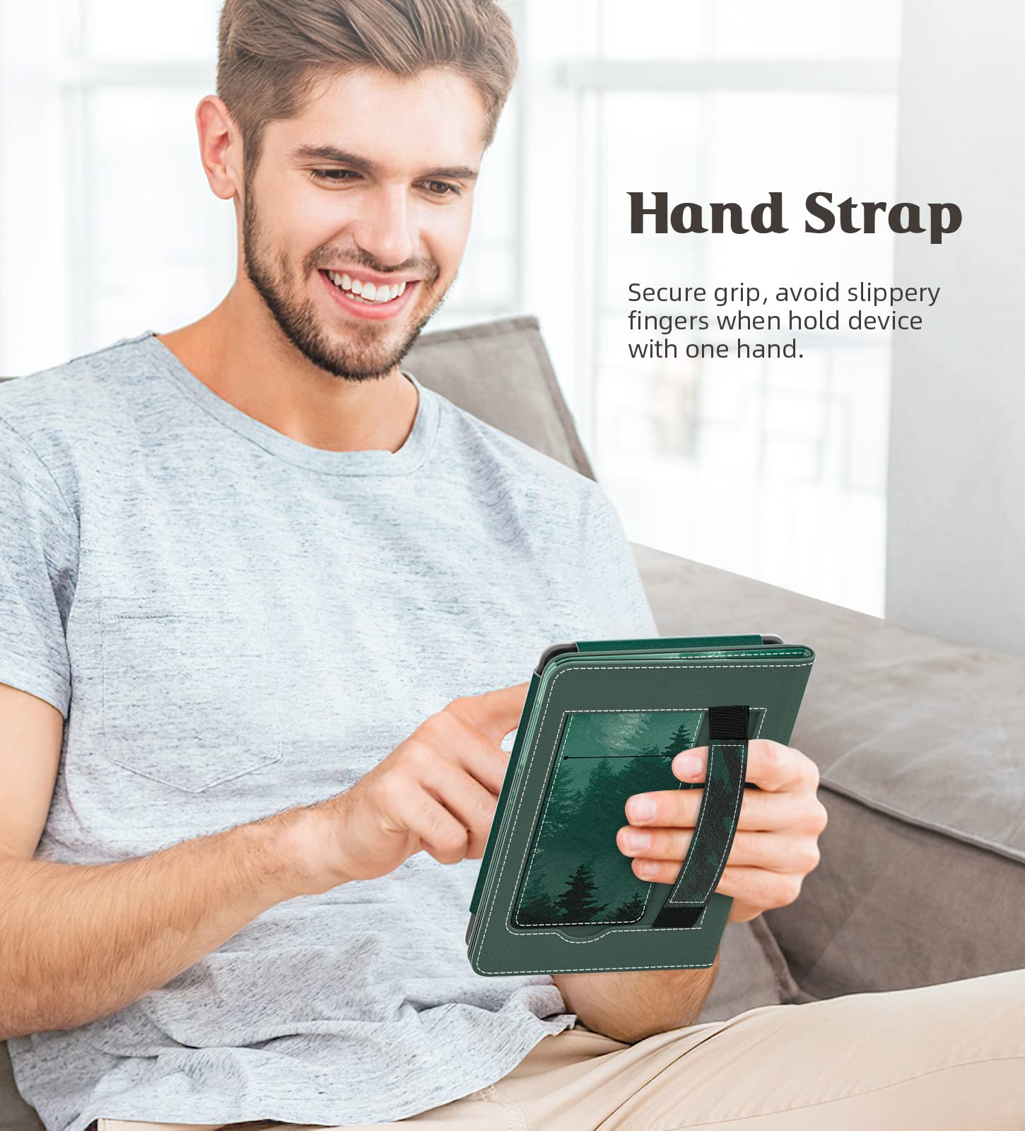 Foto 8 pulgar | Funda Moko Para Kindle Paperwhite 2021 De 6,8 Pulgadas Con Encendido/apagado Automáticos - Venta Internacional.