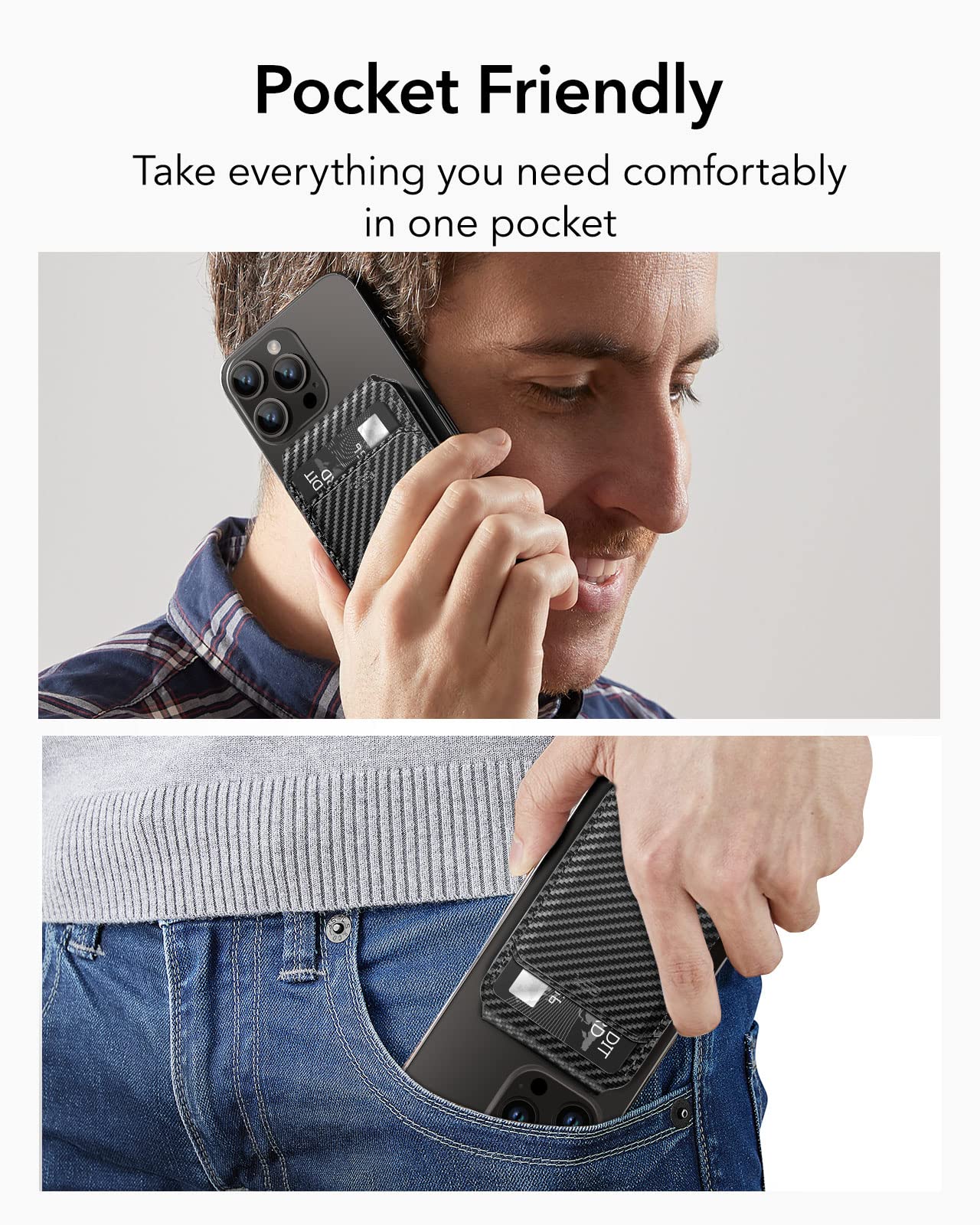 Foto 7 | Cartera Magnética Esr Para Iphone (halolock), Color Negro - Venta Internacional.