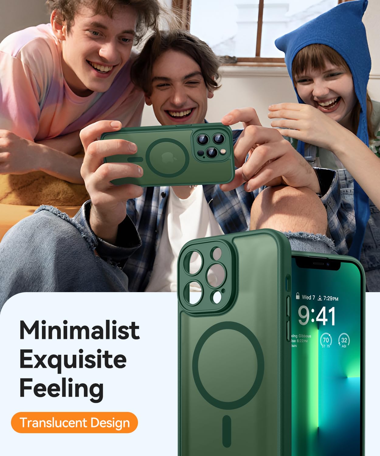 Foto 8 pulgar | Funda Magnética Canshn Compatible Con Iphone 13 Pro 6.1 - Venta Internacional.