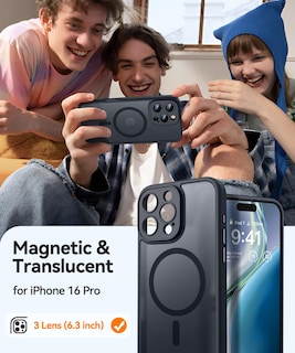 Foto 2 | Funda Magnética Canshn Compatible Con Iphone 16 Pro De 6.3 Pulgadas - Venta Internacional.