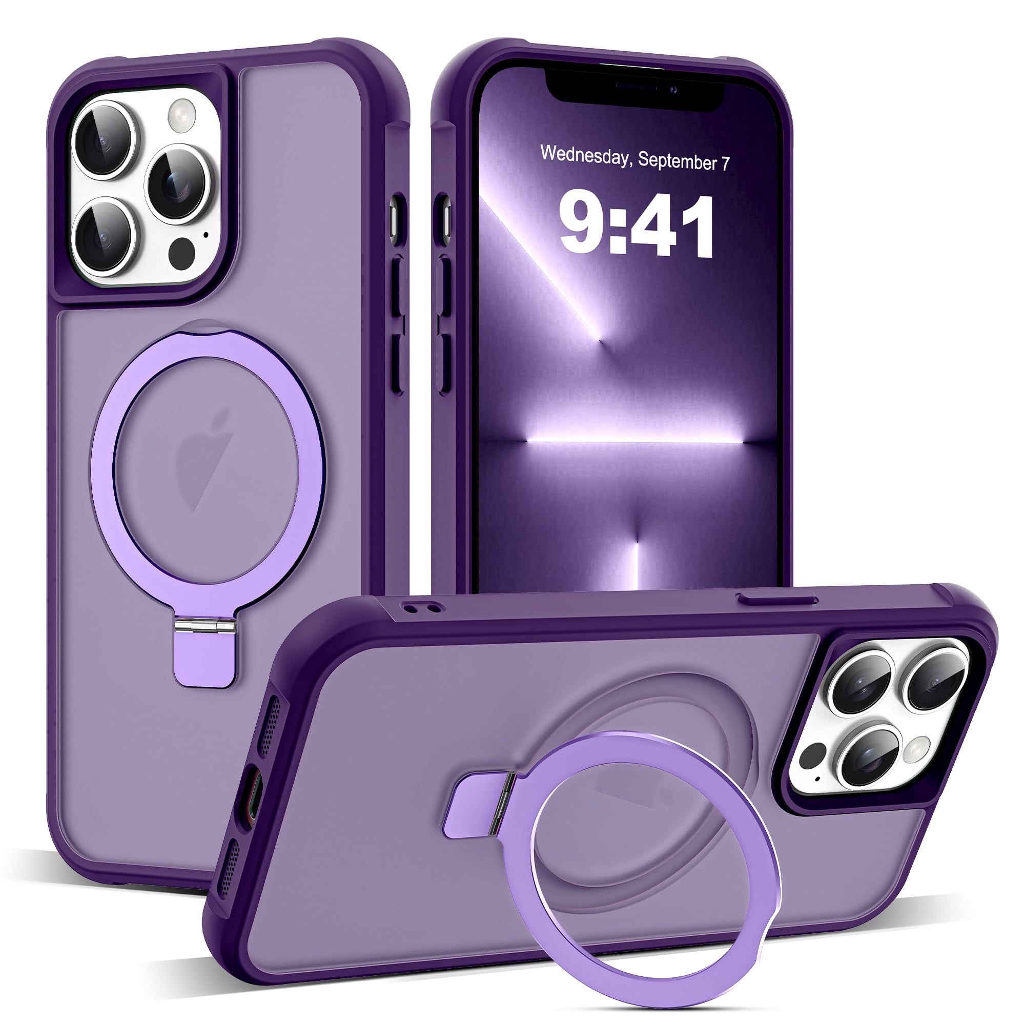 Foto 2 pulgar | Funda De Teléfono Skylmw Compatible Con Iphone 13 Pro 6.1 Púrpura - Venta Internacional.
