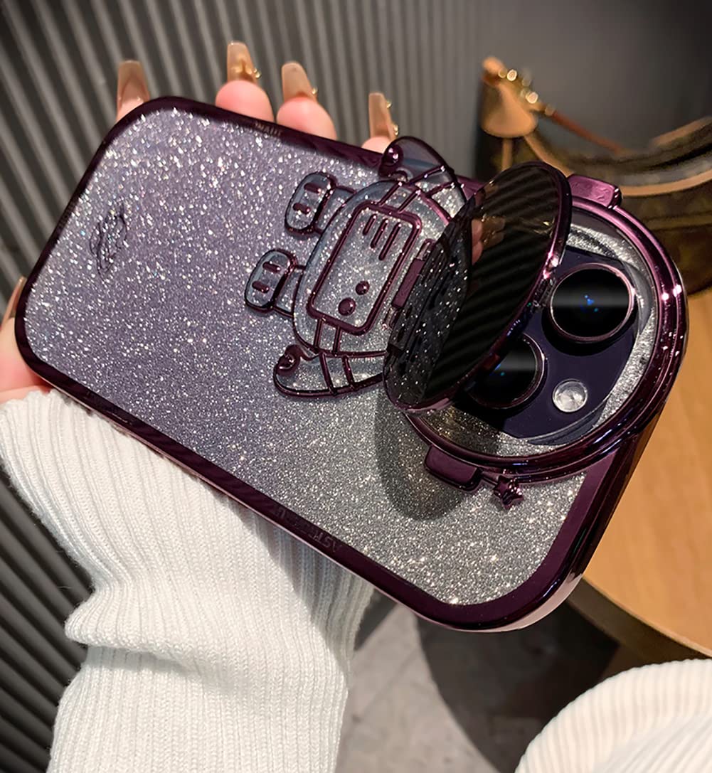 Foto 4 pulgar | Funda Para Teléfono Qokcoahn Astronaut Hidden Stand Iphone 16 Pro - Venta Internacional.