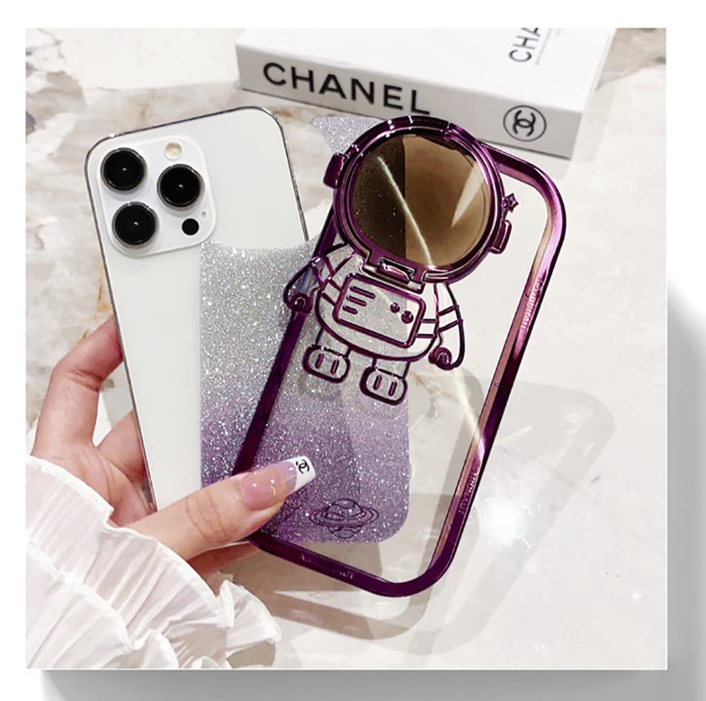 Foto 5 pulgar | Funda Para Teléfono Qokcoahn Astronaut Hidden Stand Iphone 16 Pro - Venta Internacional.