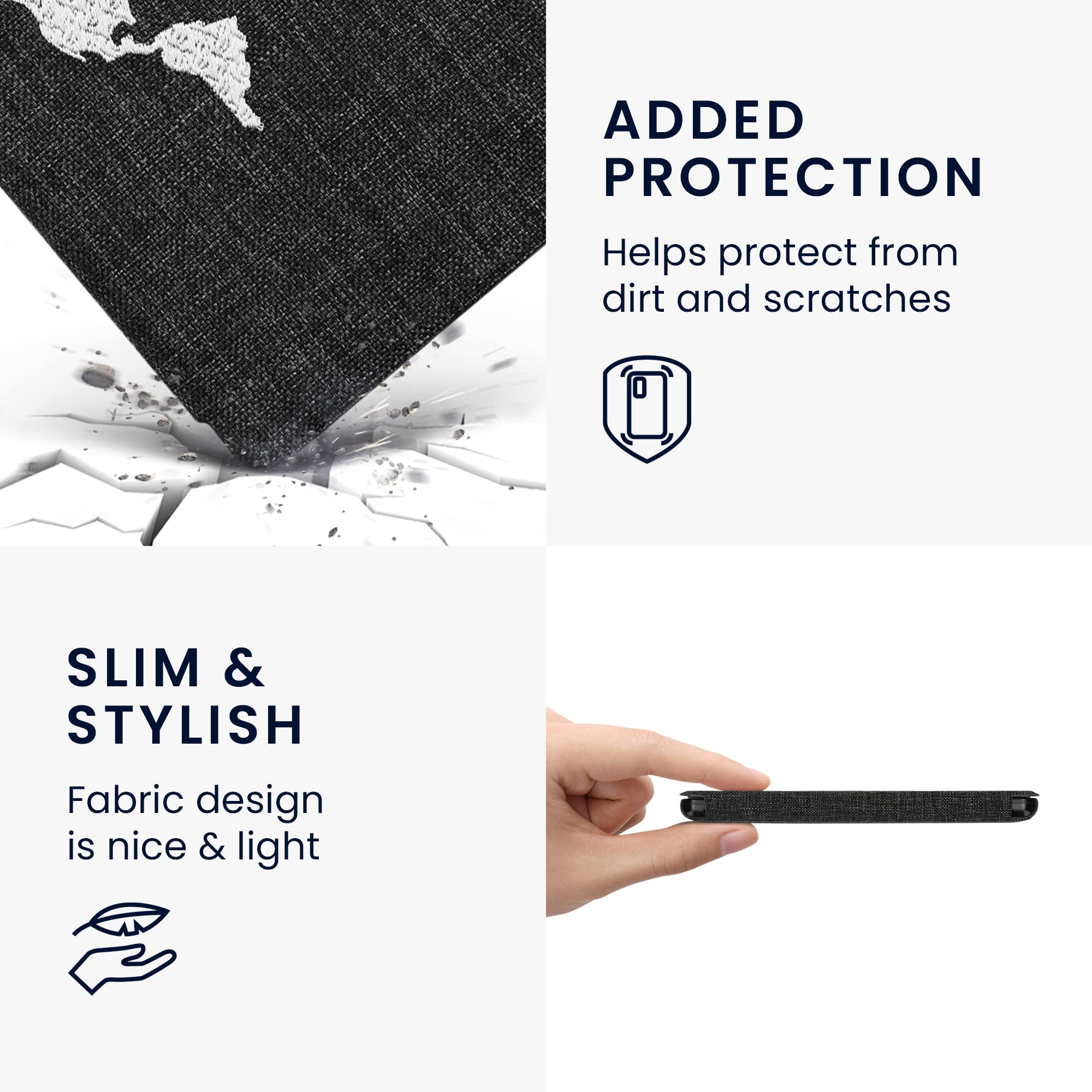 Foto 5 pulgar | Funda Kwmobile Compatible Con El Diseño De Puntadas De Kobo Libra 2 - Venta Internacional.