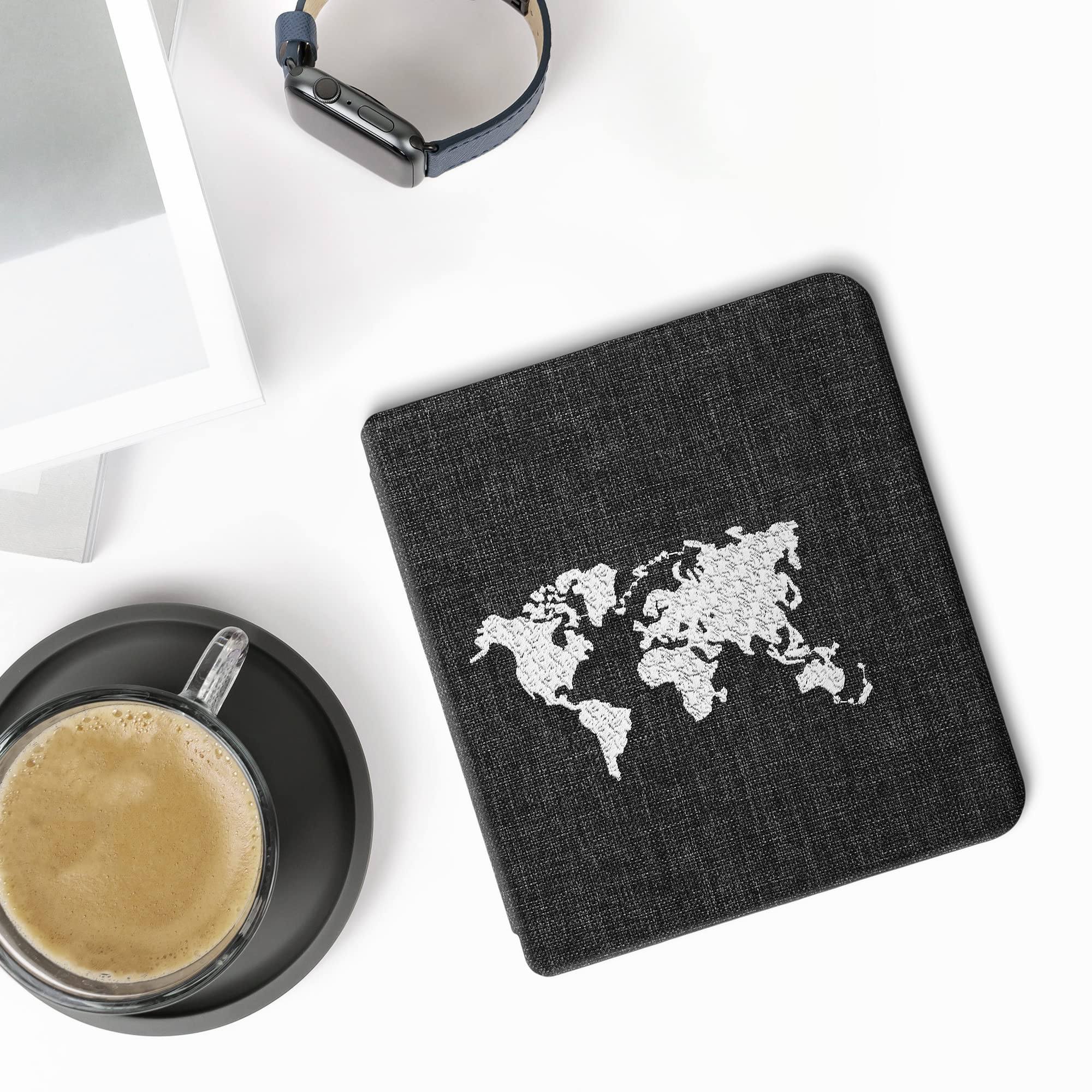 Foto 6 pulgar | Funda Kwmobile Compatible Con El Diseño De Puntadas De Kobo Libra 2 - Venta Internacional.