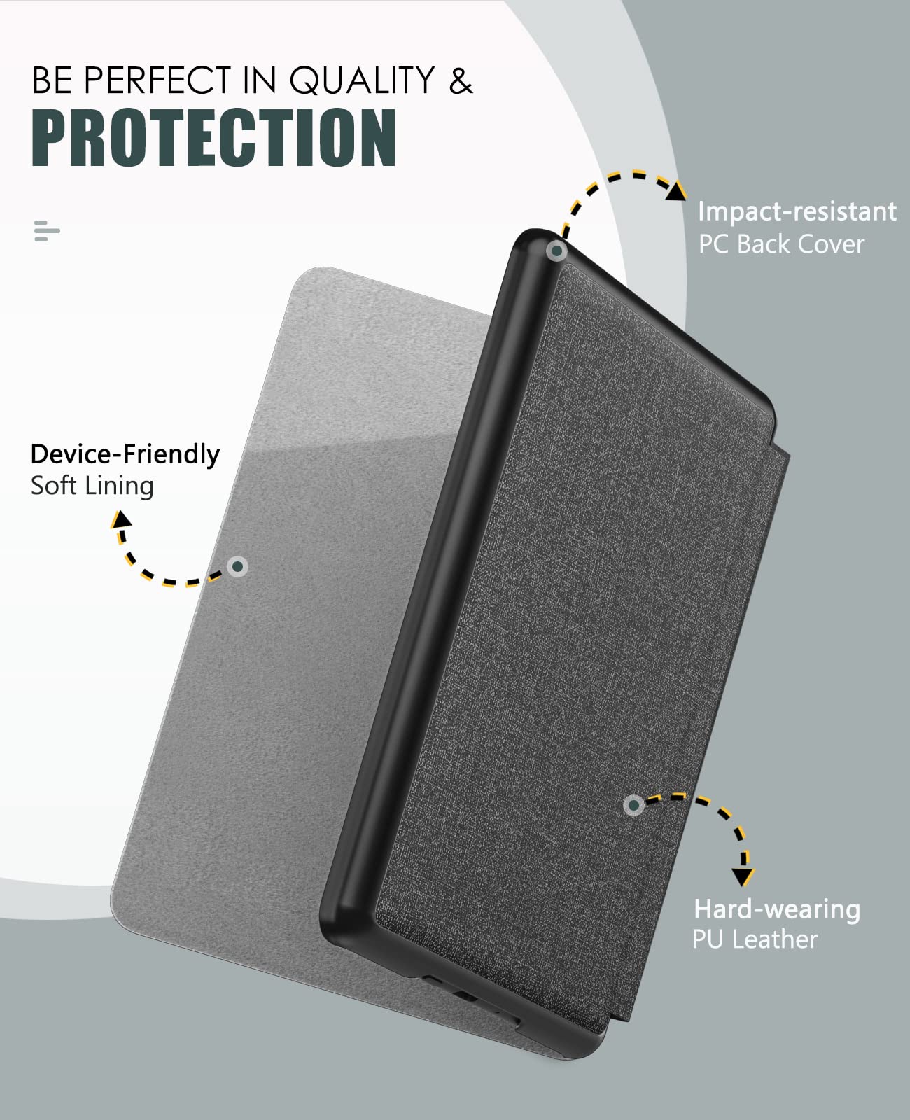 Foto 4 pulgar | Funda Moko Para Kindle Paperwhite 2021 De 6,8 Pulgadas Con Función De Encendido Y Apagado Automáticos - Venta Inte
