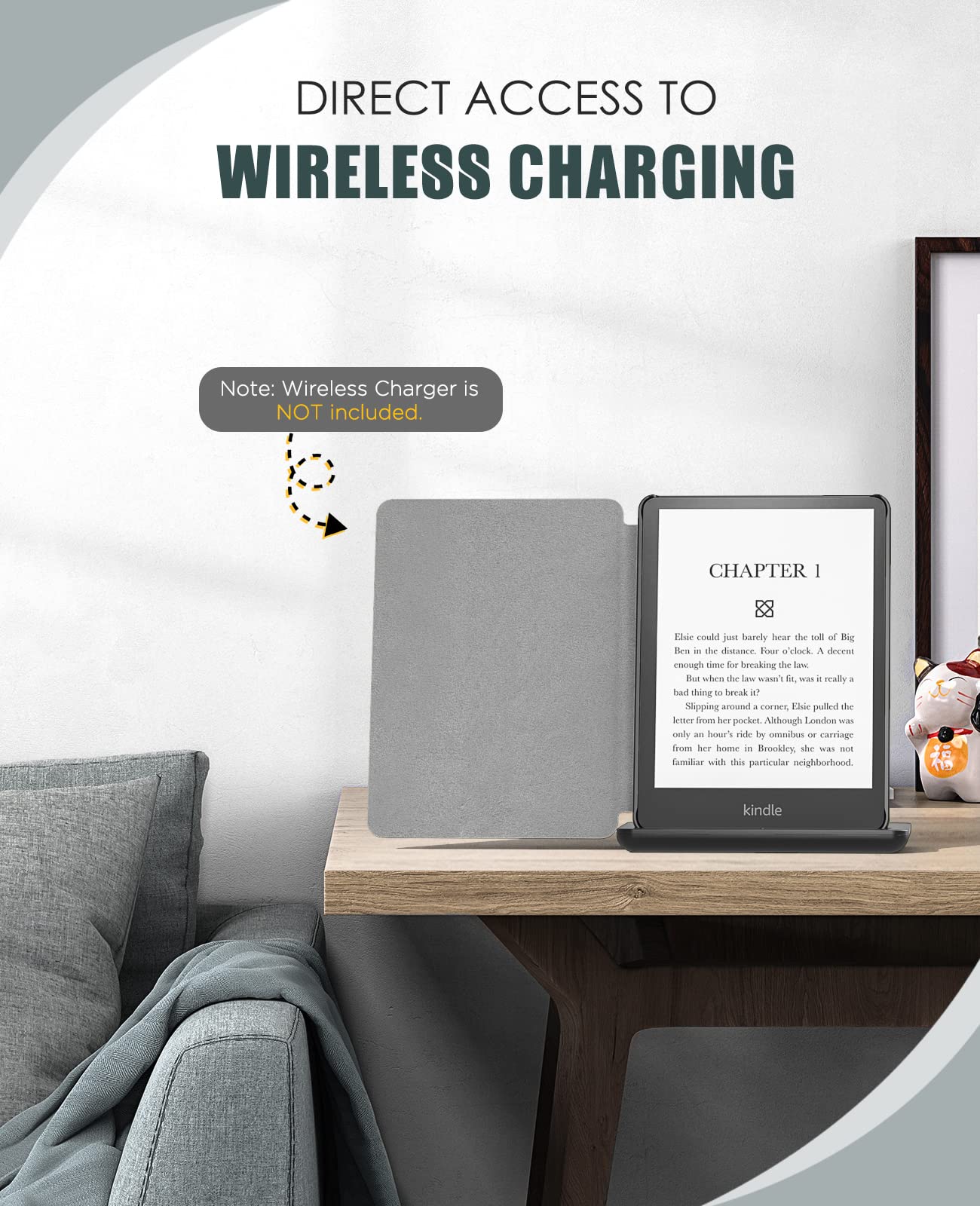 Foto 4 | Funda Moko Para Kindle Paperwhite 2021 De 6,8 Pulgadas Con Función De Encendido Y Apagado Automáticos - Venta Inte