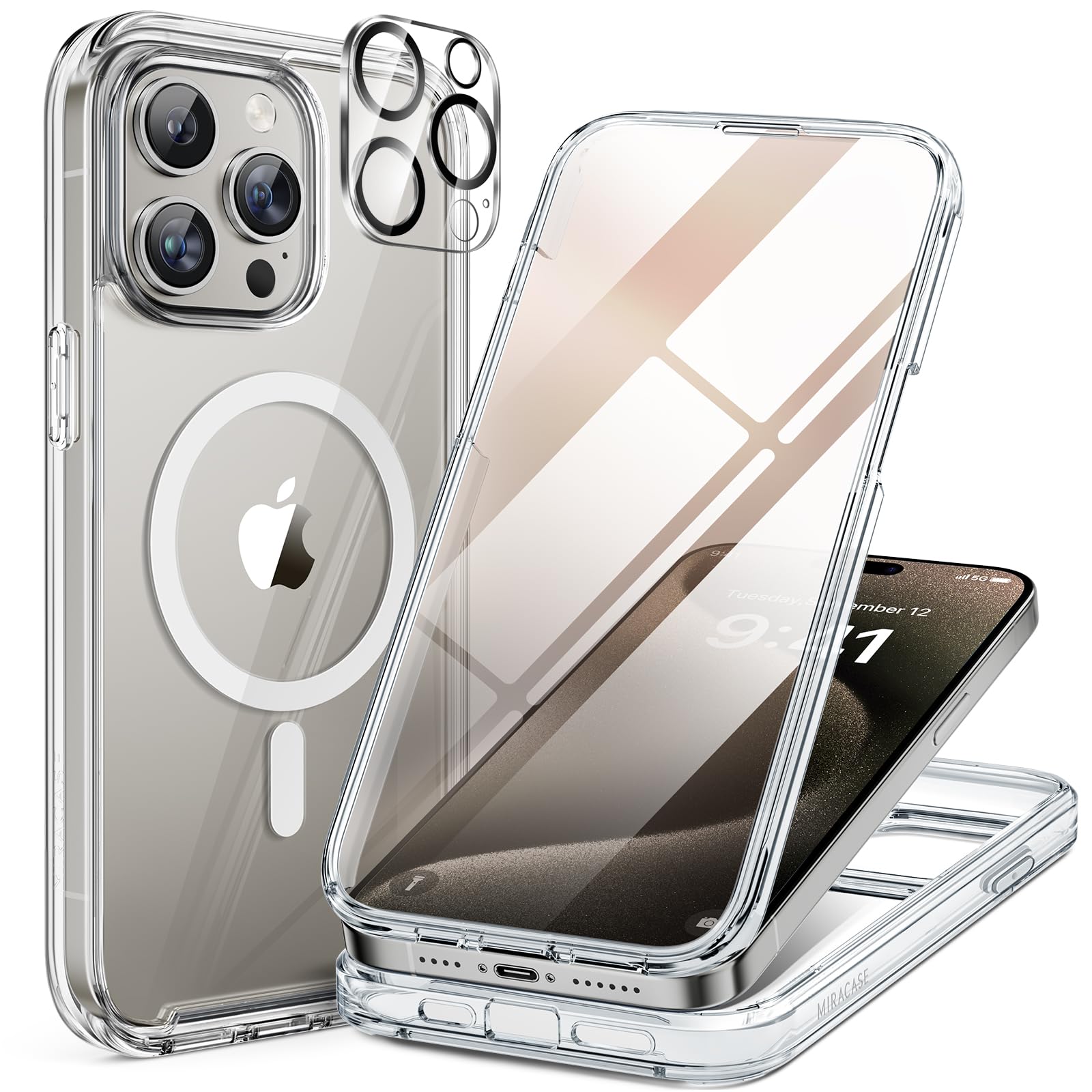 Foto 2 pulgar | Funda De Teléfono Miracase Magnetic Para Iphone 15 Pro Con Magsafe - Venta Internacional.
