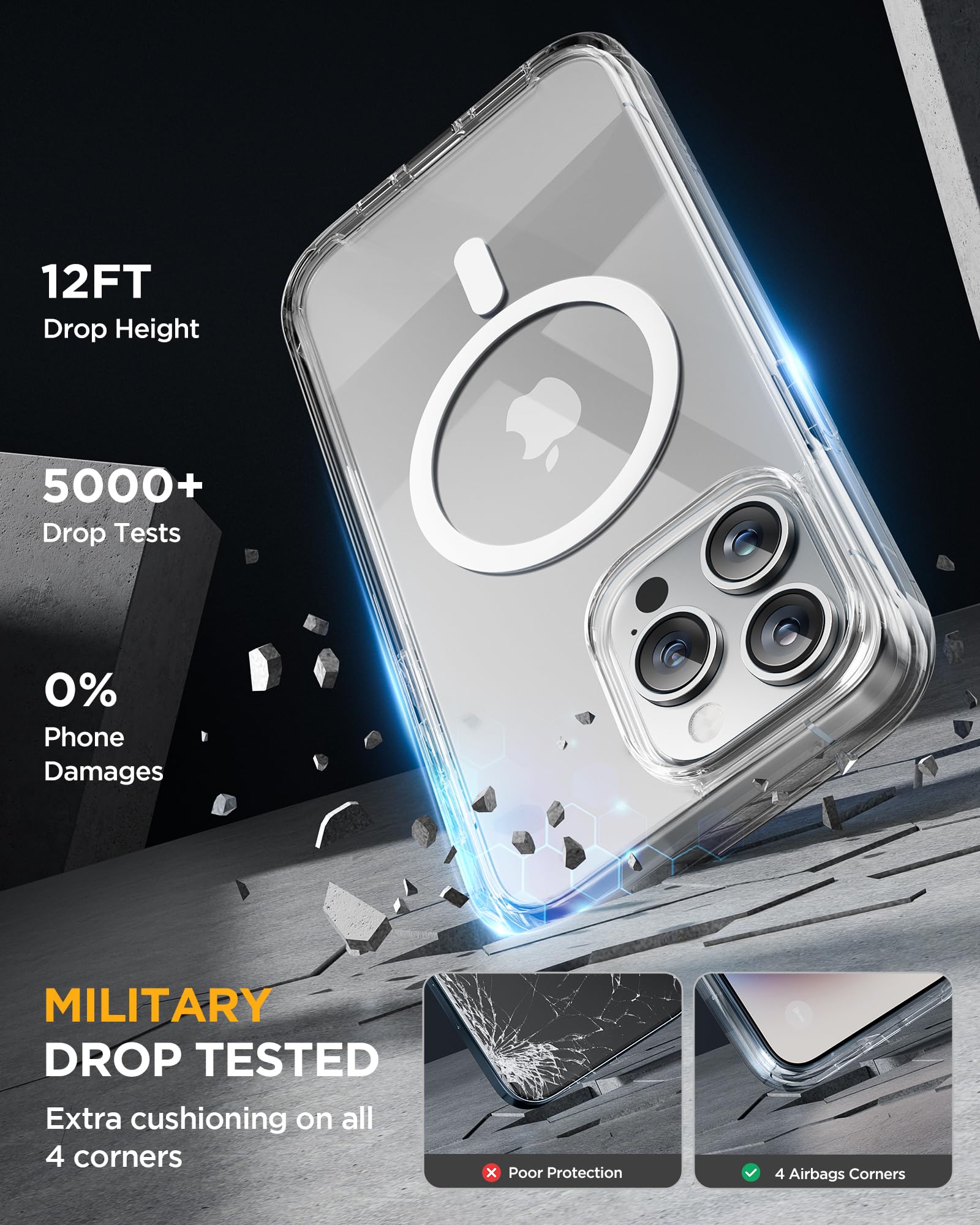 Foto 6 pulgar | Funda De Teléfono Miracase Magnetic Para Iphone 15 Pro Con Magsafe - Venta Internacional.