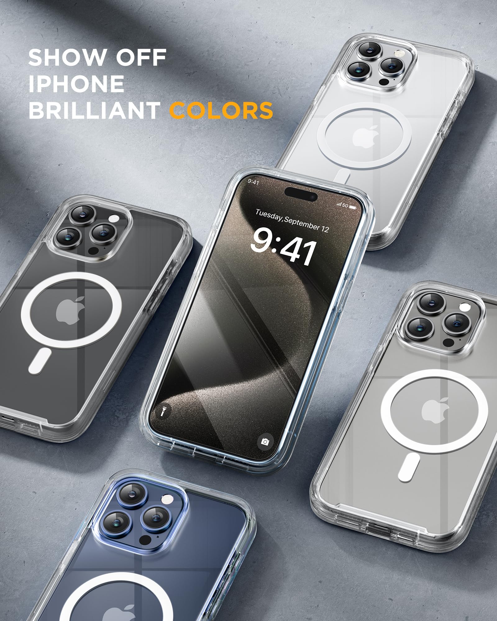 Foto 8 pulgar | Funda De Teléfono Miracase Magnetic Para Iphone 15 Pro Con Magsafe - Venta Internacional.