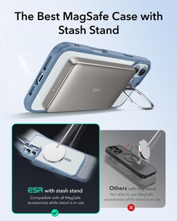 Foto 4 | Funda Esr Para Iphone 16 Con Magsafe De Grado Militar, Azul Transparente - Venta Internacional.