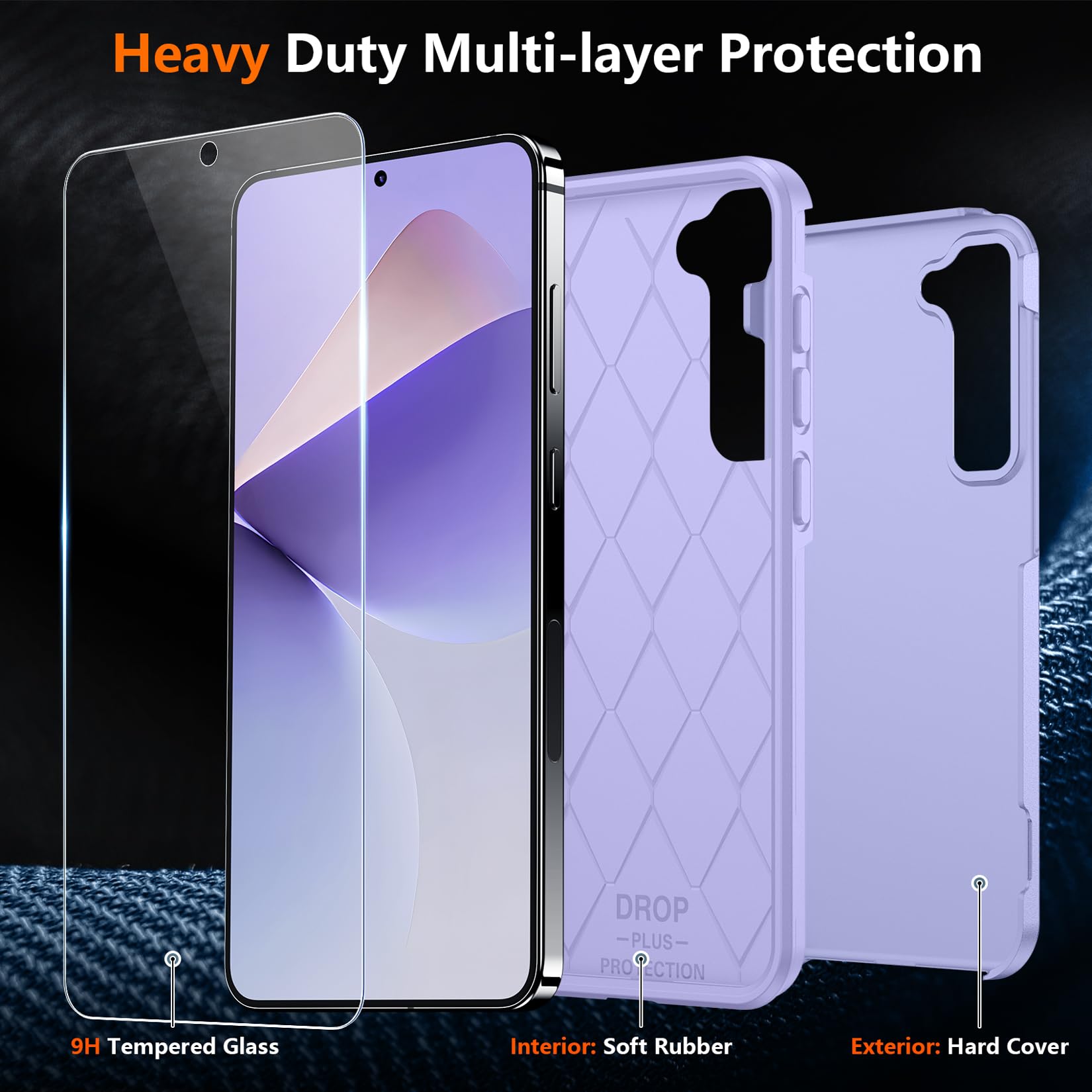 Foto 5 pulgar | Funda De Teléfono Spidercase Diseñada Para Samsung Galaxy S25 Purple - Venta Internacional.