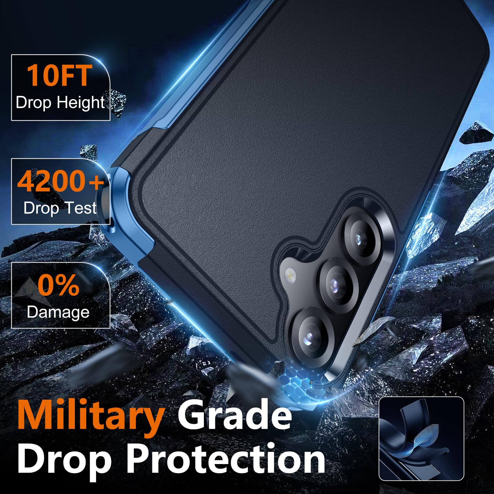 Foto 4 pulgar | Funda De Teléfono Spidercase Para Samsung Galaxy S25 Plus Con Protectores - Venta Internacional.