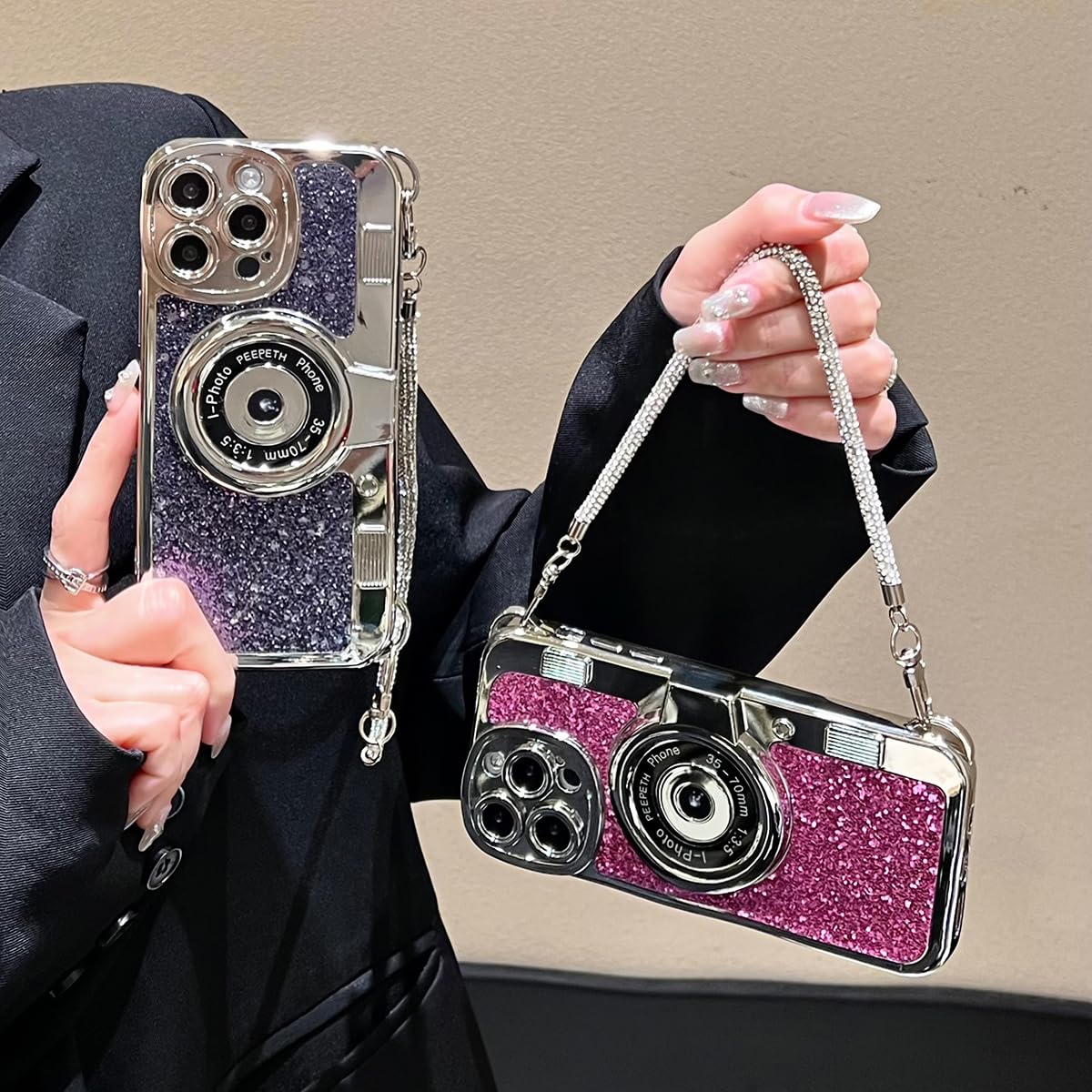 Foto 6 pulgar | Funda Para Teléfono Qokcoahn Compatible Con Iphone 15 Pro, Color Morado - Venta Internacional.