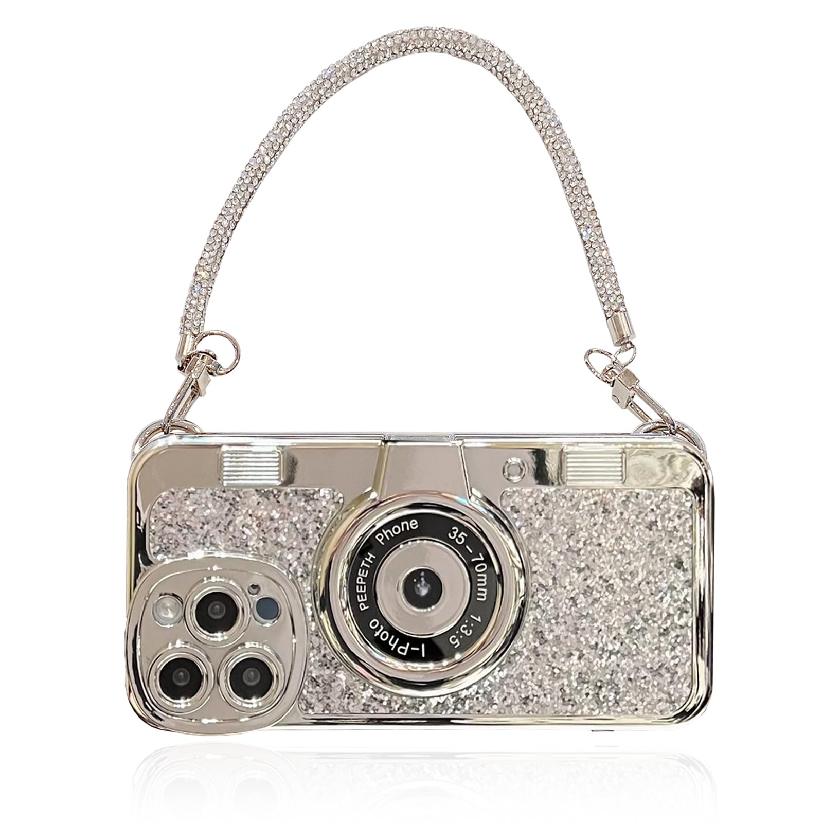 Funda De Teléfono Qokcoahn Compatible Con Iphone 15 Pro Silver - Venta Internacional.