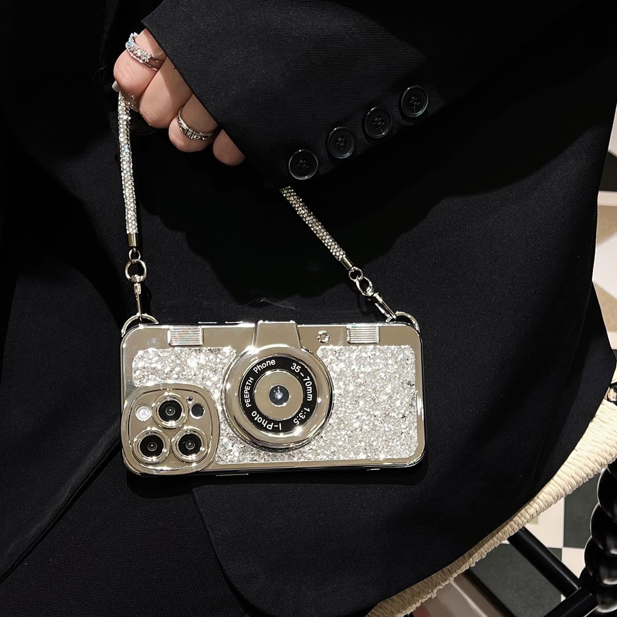 Foto 2 | Funda De Teléfono Qokcoahn Compatible Con Iphone 15 Pro Silver - Venta Internacional.