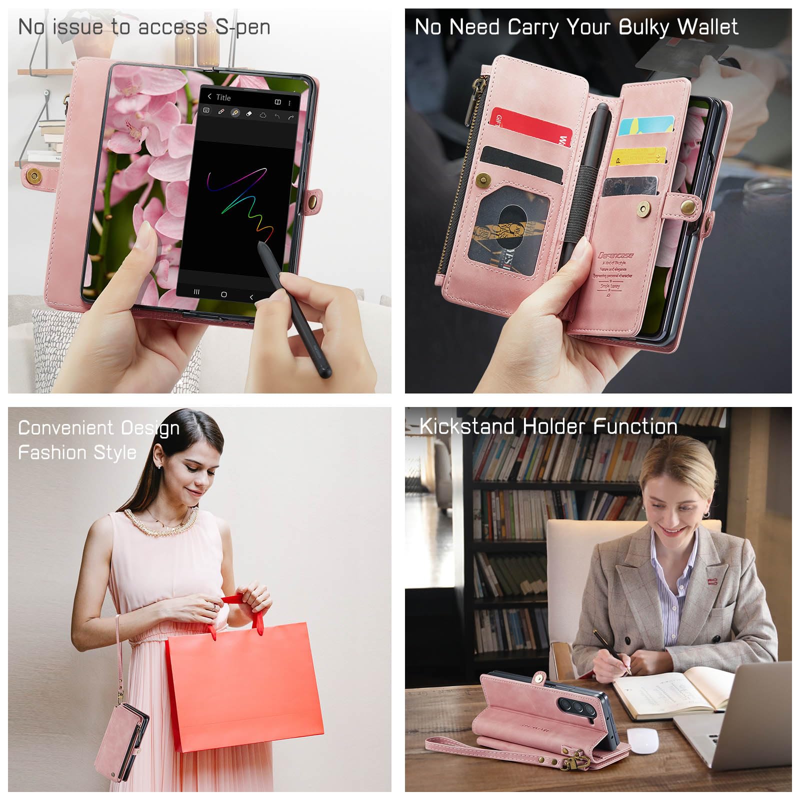 Foto 4 pulgar | Funda Tipo Cartera Compatible Con Samsung Galaxy Z Fold 6 - Venta Internacional.