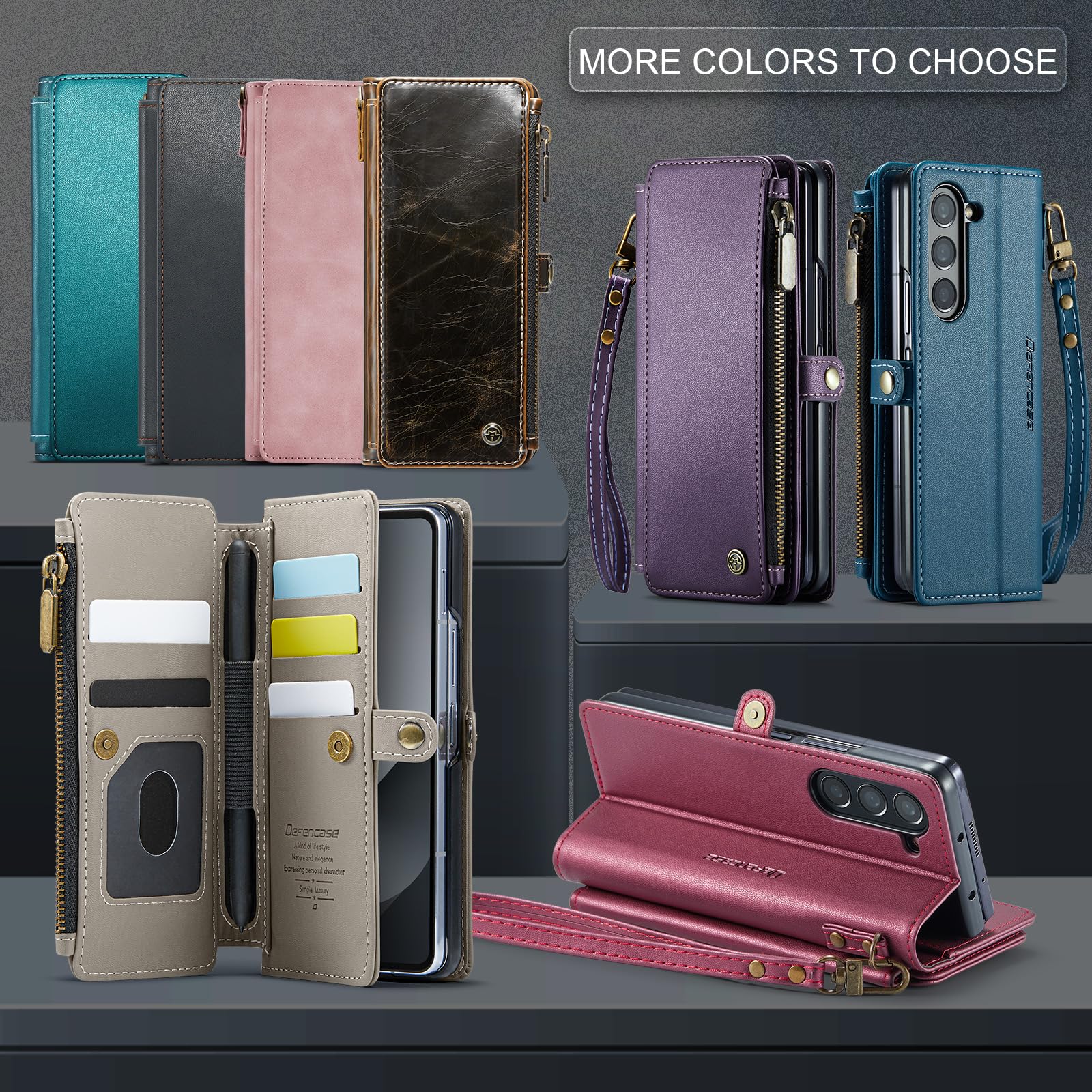 Foto 7 pulgar | Funda Tipo Cartera Compatible Con Samsung Galaxy Z Fold 6 - Venta Internacional.