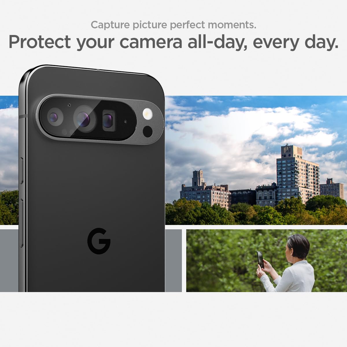 Foto 4 pulgar | Protector De Pantalla Para Lente De Cámara Spigen Glastr Ez Fit Pixel 9 Pro - Venta Internacional.