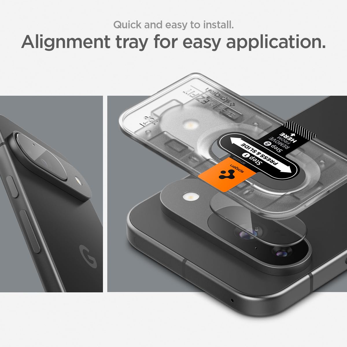 Foto 6 pulgar | Protector De Pantalla Para Lente De Cámara Spigen Glastr Ez Fit Pixel 9 Pro - Venta Internacional.