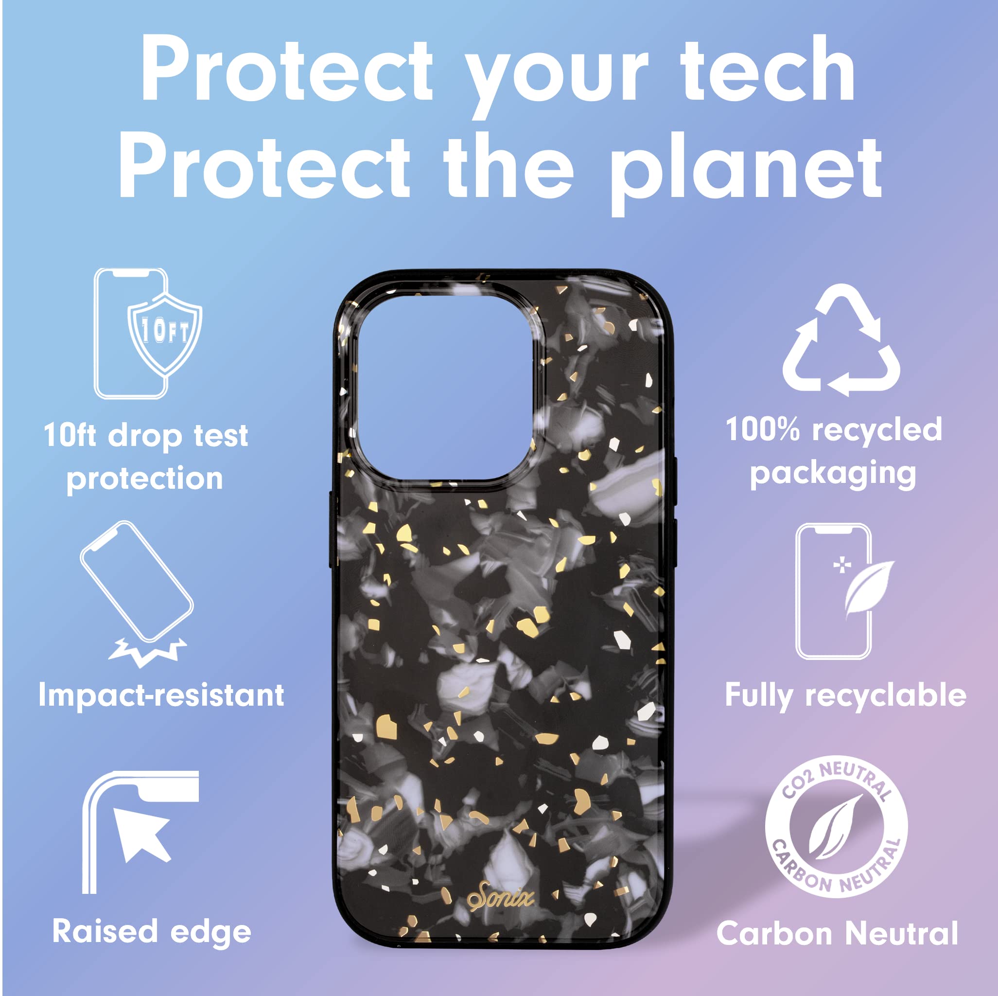 Foto 5 pulgar | Funda De Teléfono Sonix Para Iphone 14 Pro Magsafe 3m Drop Test Nebula - Venta Internacional.