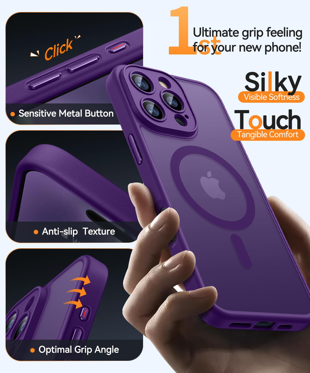 Foto 6 pulgar | Funda Magnética Canshn Compatible Con Iphone 16 Pro - Venta Internacional.