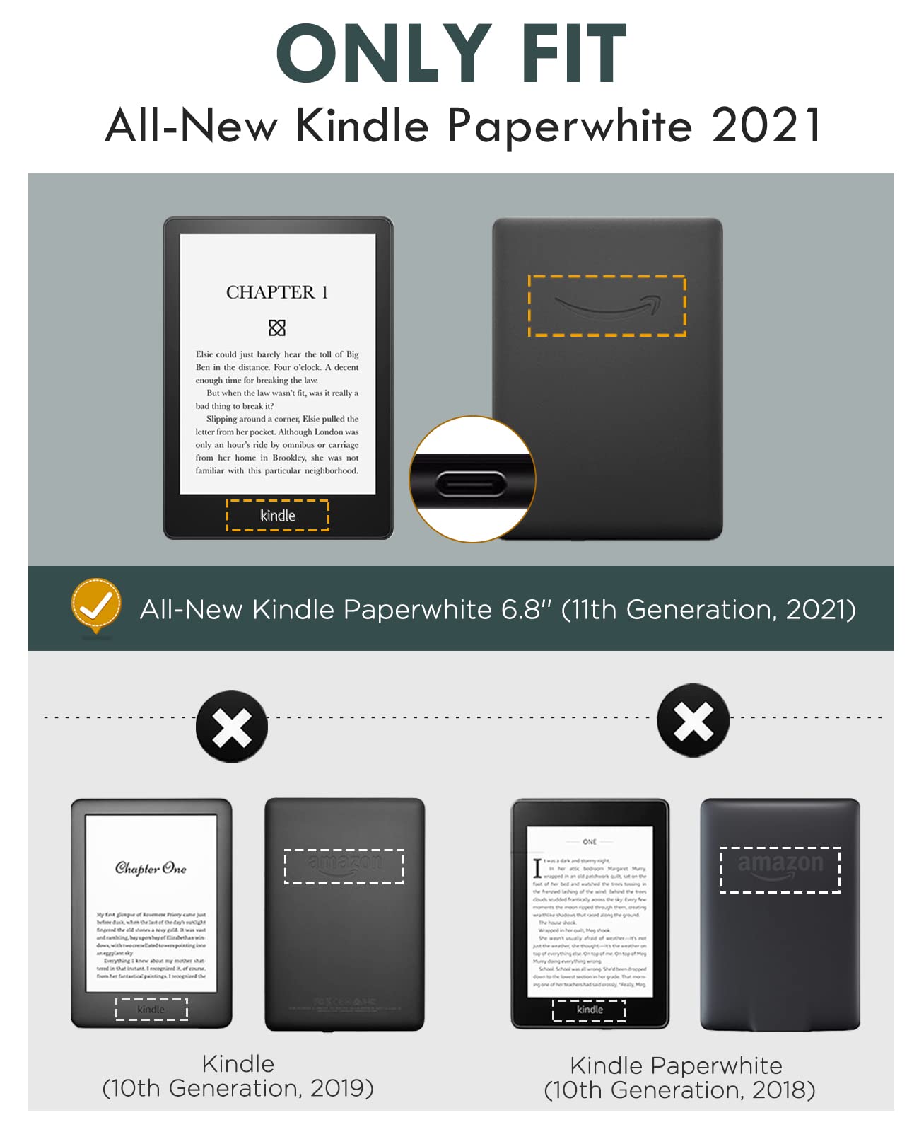 Foto 2 | Protector De Pantalla Moko Para Kindle Paperwhite 6.8 11th Gen - Venta Internacional.
