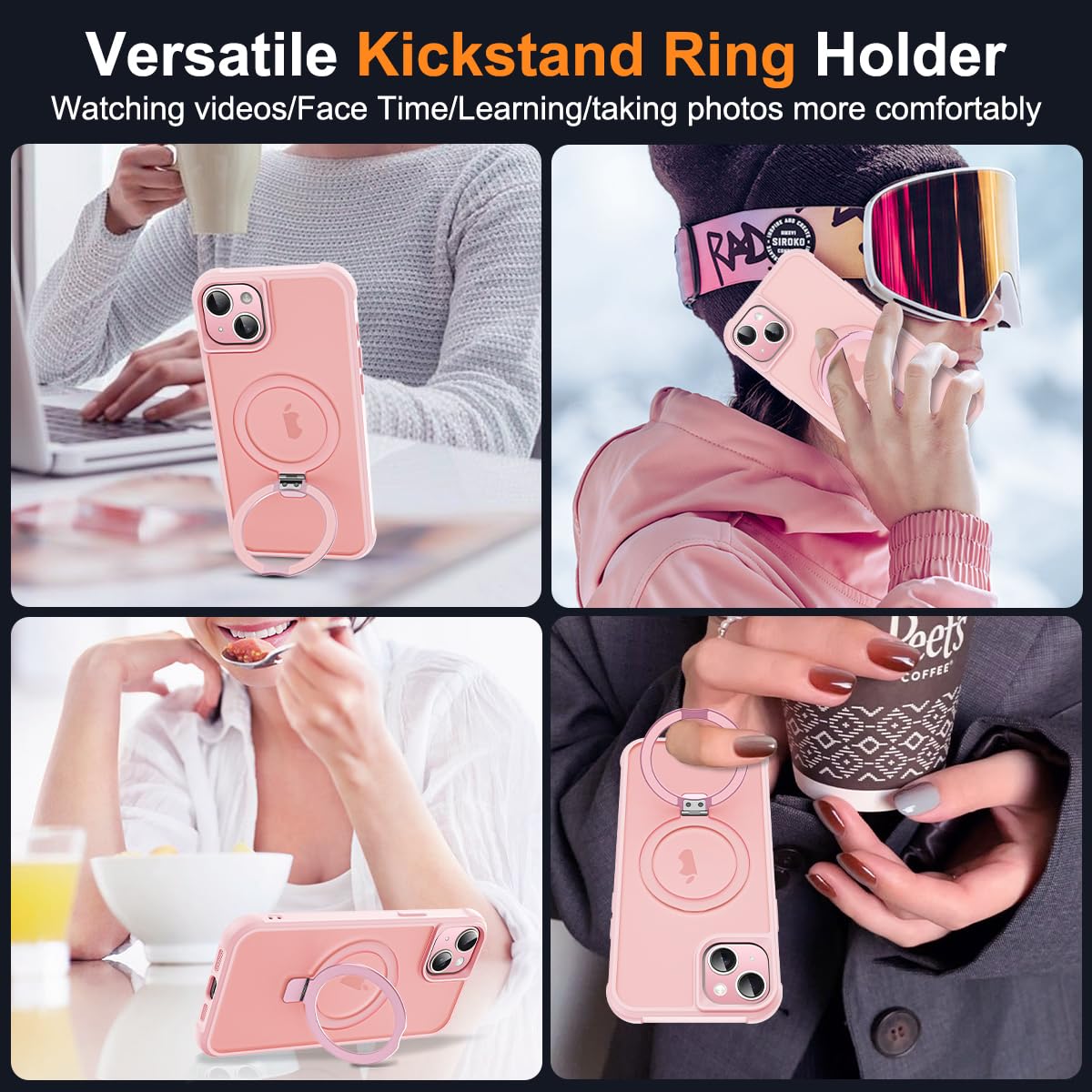 Foto 6 pulgar | Funda De Teléfono Skylmw Compatible Con Iphone 15 6.1 Con Magsafe - Venta Internacional.