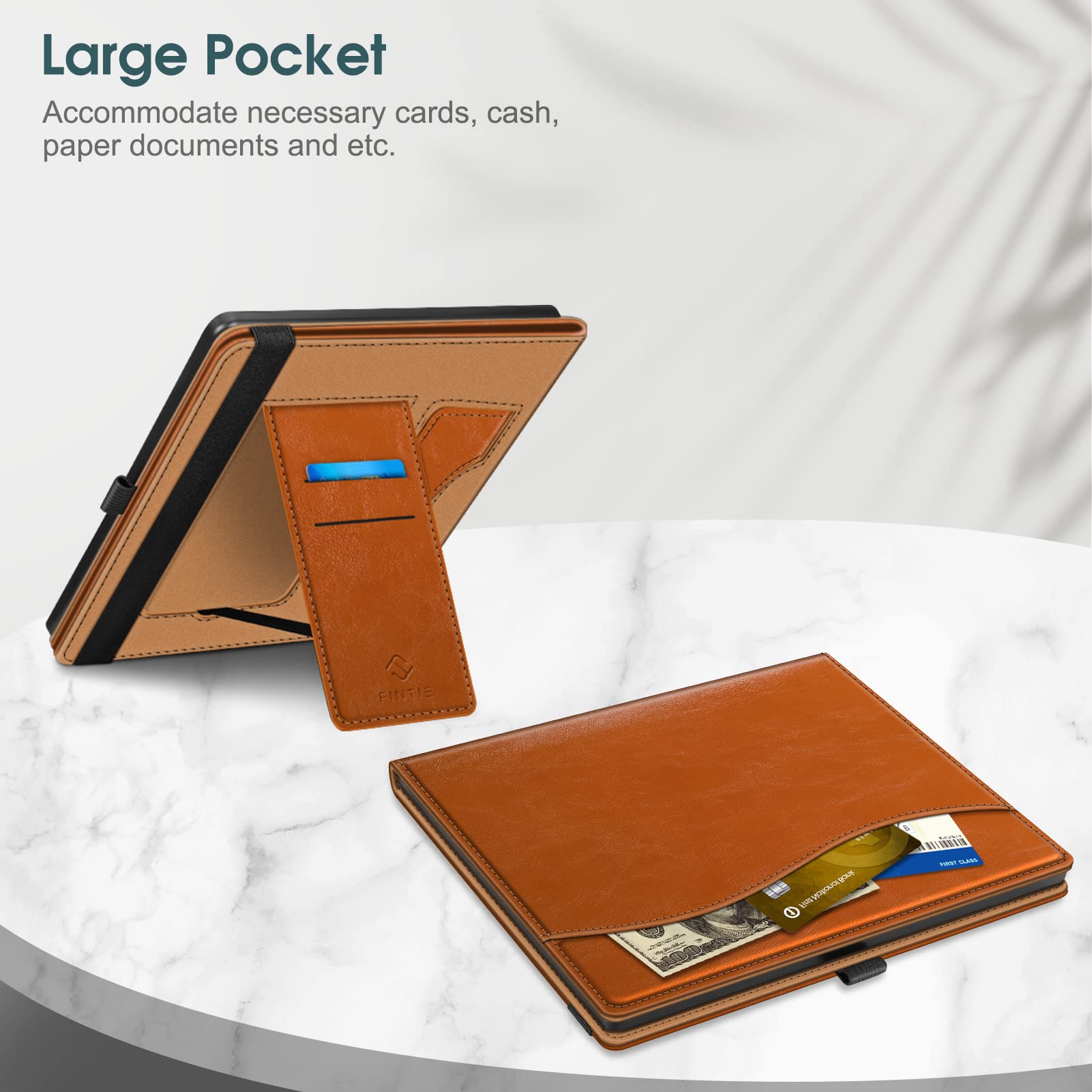Foto 5 pulgar | Funda Fintie Con Soporte Para Kindle Scribe 10,2 Pulgadas 2024/2022, Color Marrón - Venta Internacional.