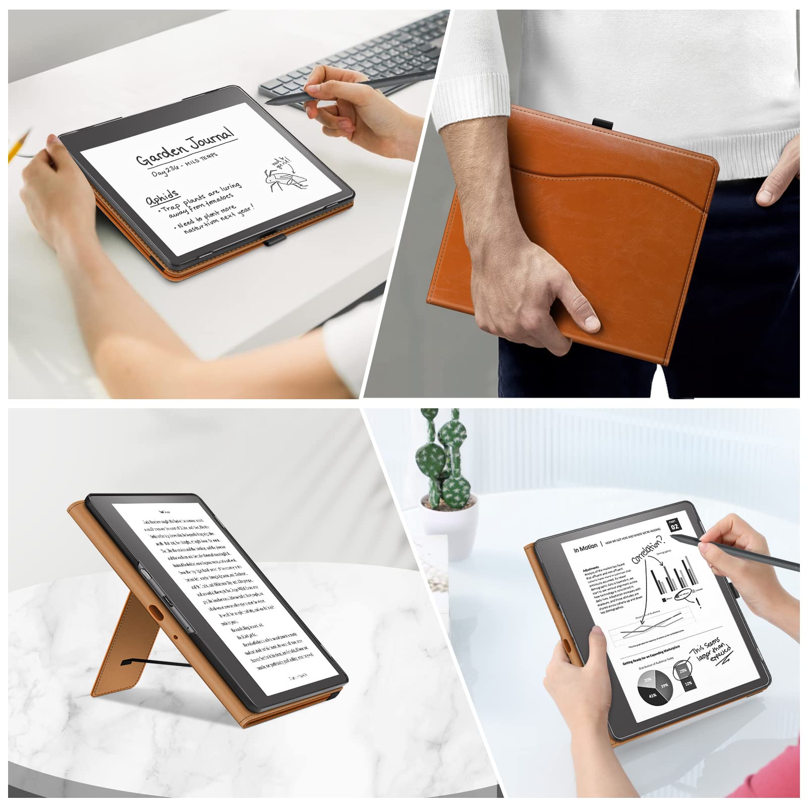 Foto 5 | Funda Fintie Con Soporte Para Kindle Scribe 10,2 Pulgadas 2024/2022, Color Marrón - Venta Internacional.
