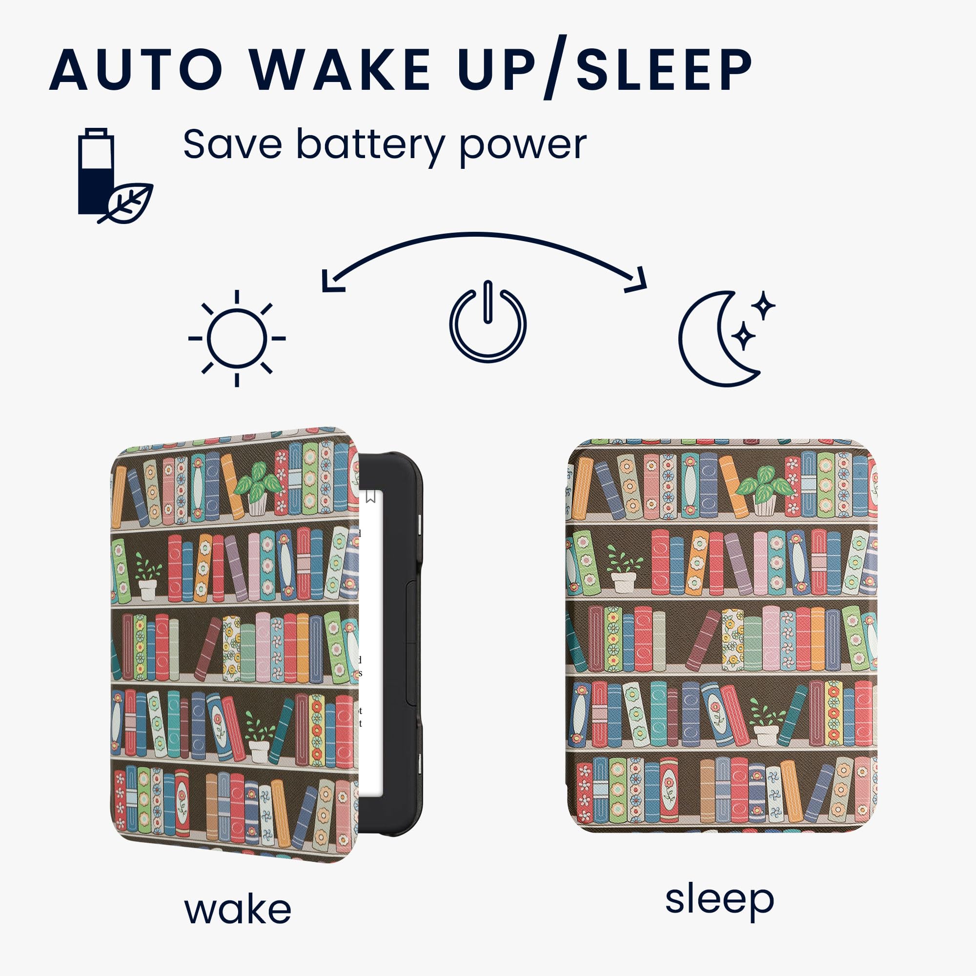 Foto 4 pulgar | Funda Para Lector Electrónico Kwmobile Compatible Con Barnes & Noble Nook Glowlight 4/4e - Venta Internacional.