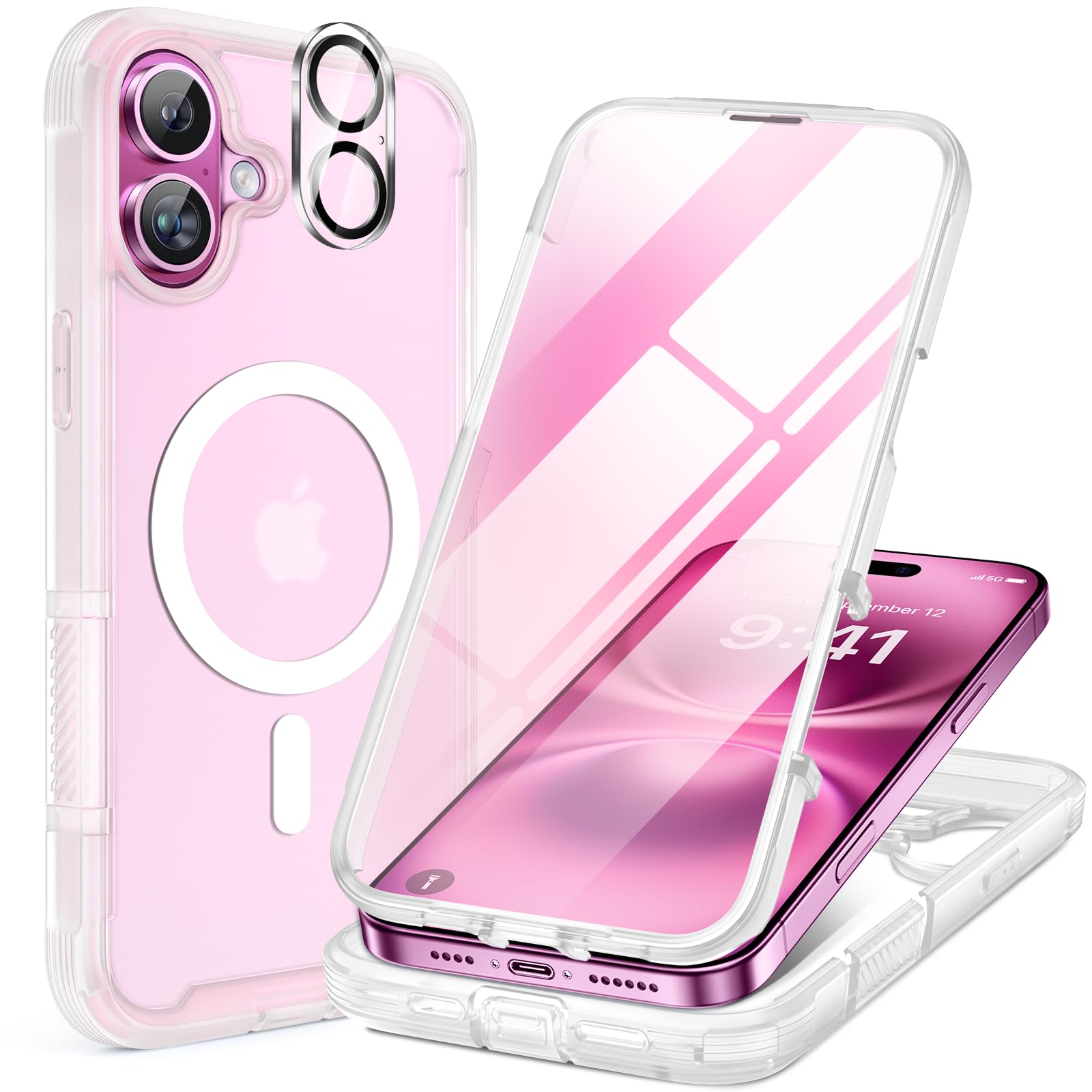 Foto 2 pulgar | Funda Magnética Miracase Para Iphone 16 Plus Con Pantalla - Venta Internacional.