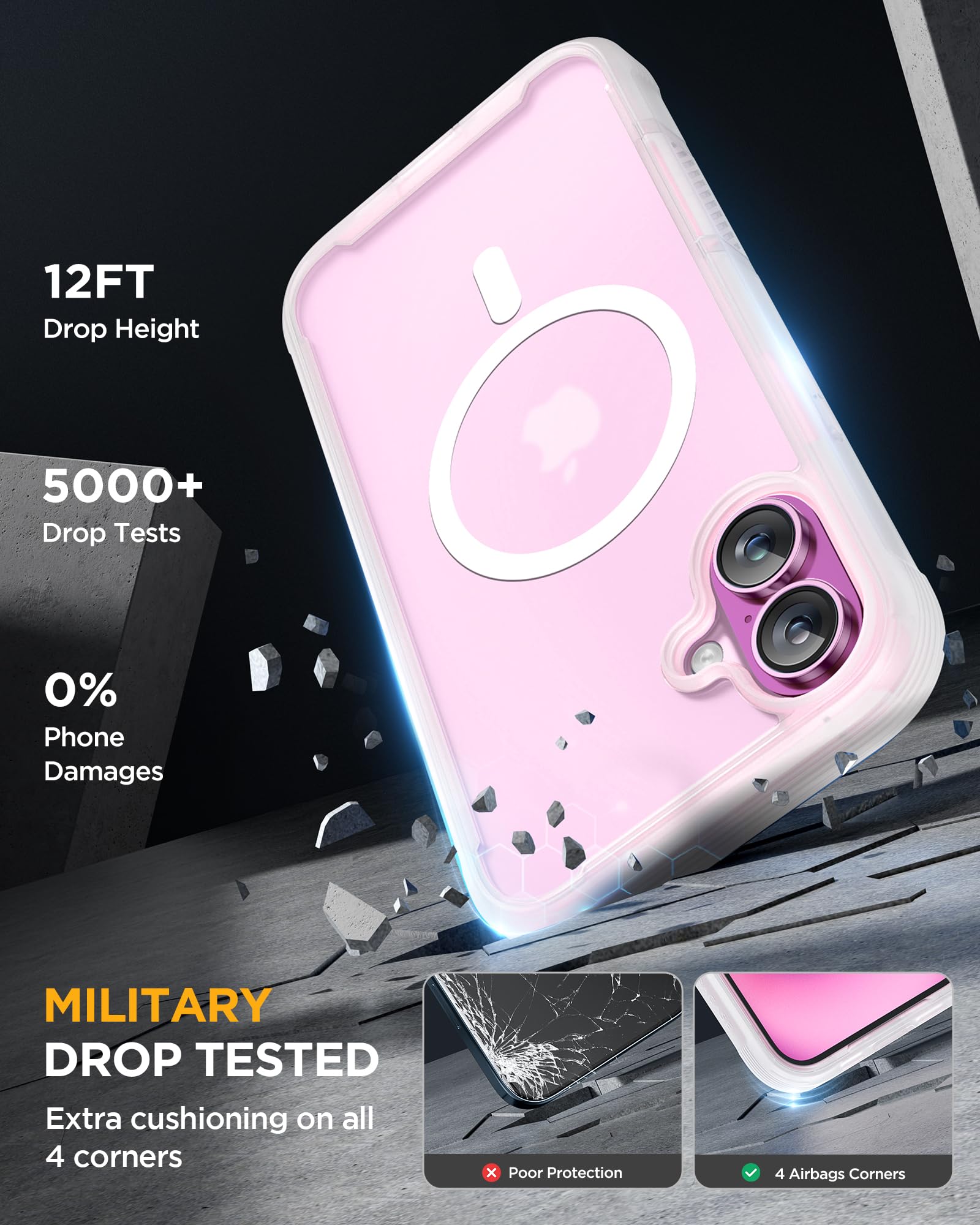 Foto 5 pulgar | Funda Magnética Miracase Para Iphone 16 Plus Con Pantalla - Venta Internacional.