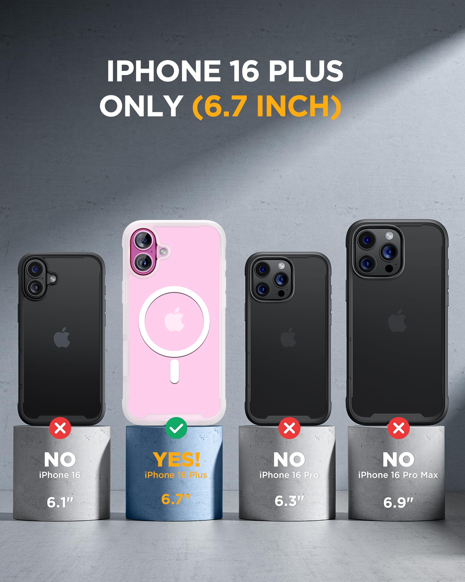 Foto 8 pulgar | Funda Magnética Miracase Para Iphone 16 Plus Con Pantalla - Venta Internacional.