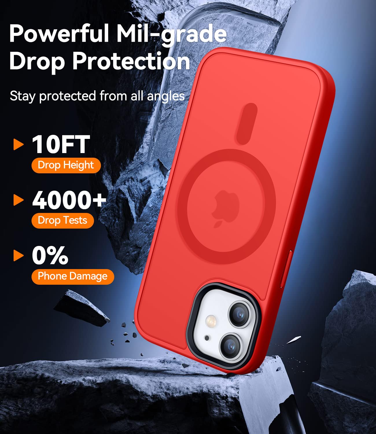 Foto 5 pulgar | Funda Magnética Canshn Para Iphone 11 De 6.1 Pulgadas, Color Rojo - Venta Internacional.