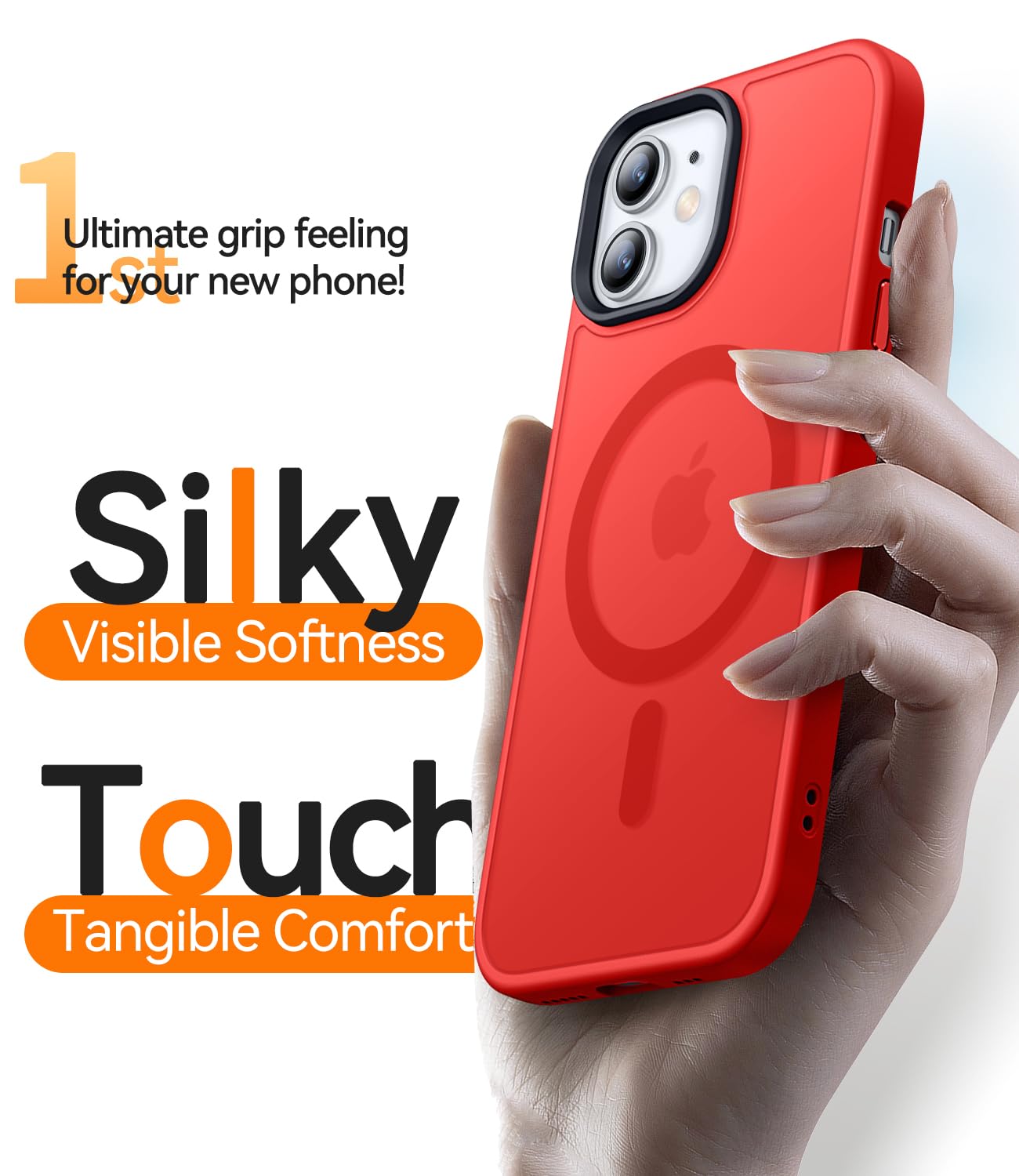 Foto 8 pulgar | Funda Magnética Canshn Para Iphone 11 De 6.1 Pulgadas, Color Rojo - Venta Internacional.